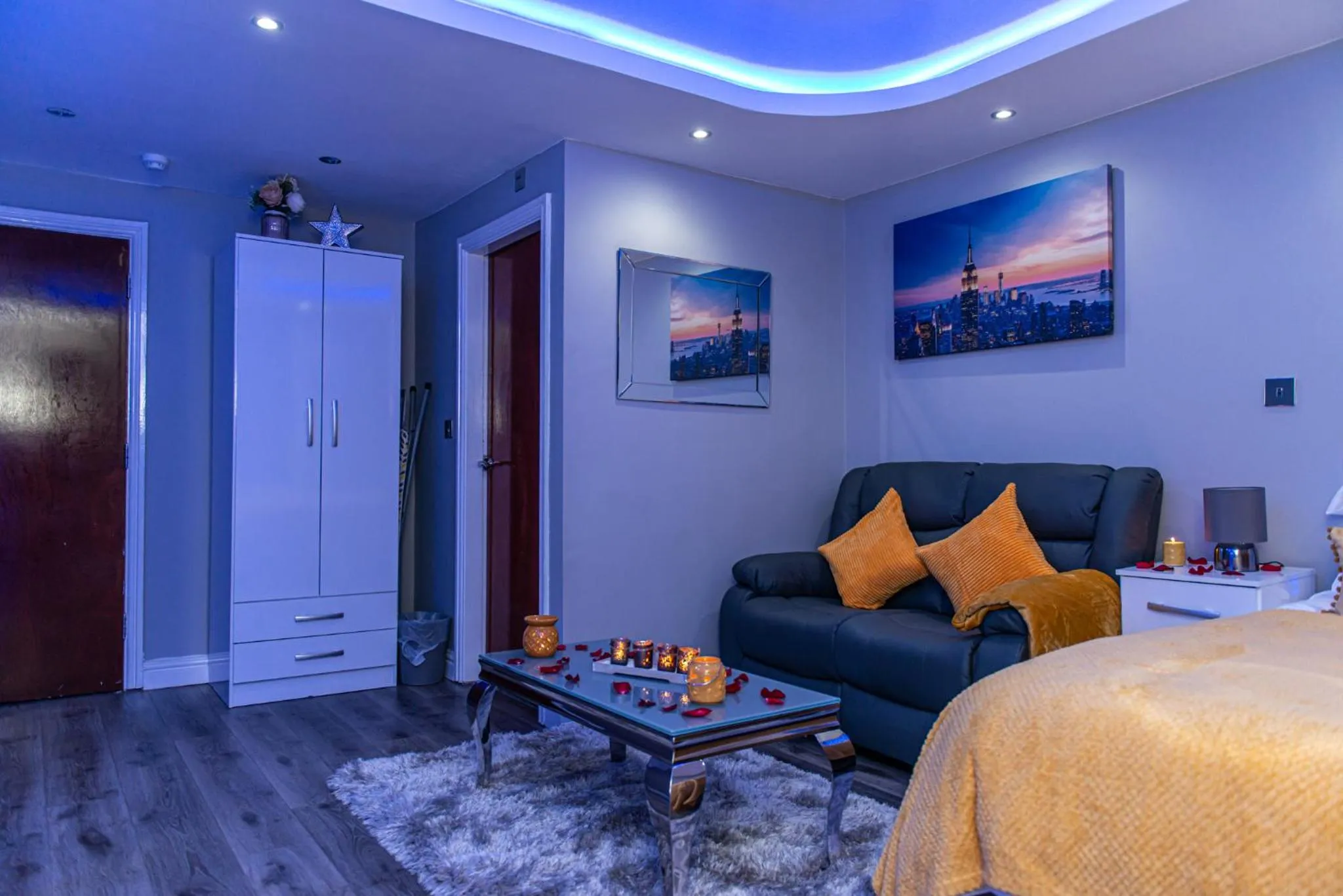 Bed in Meridian Serviced Apartments