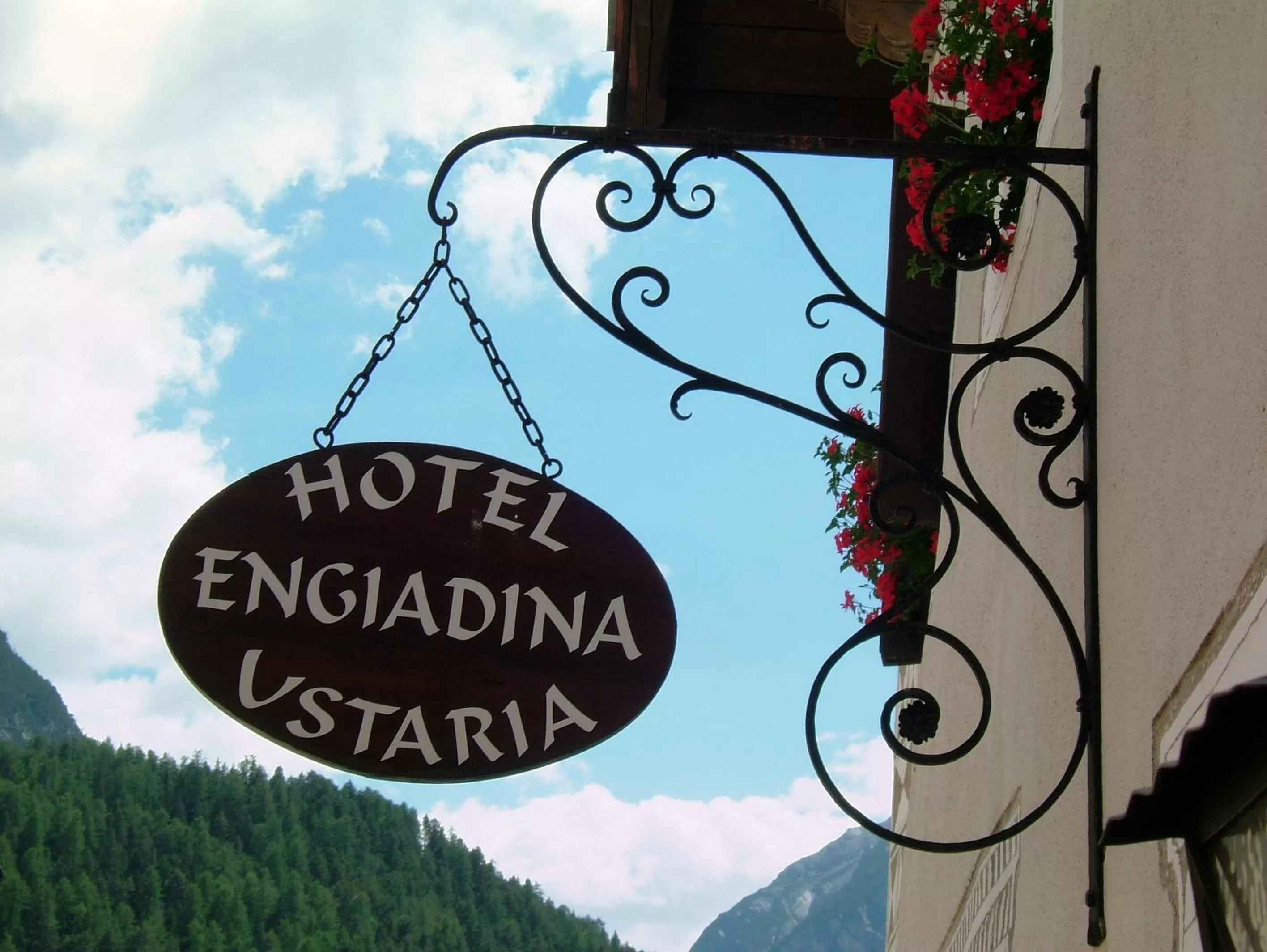 Facade/entrance, Property Logo/Sign in Hotel Engiadina