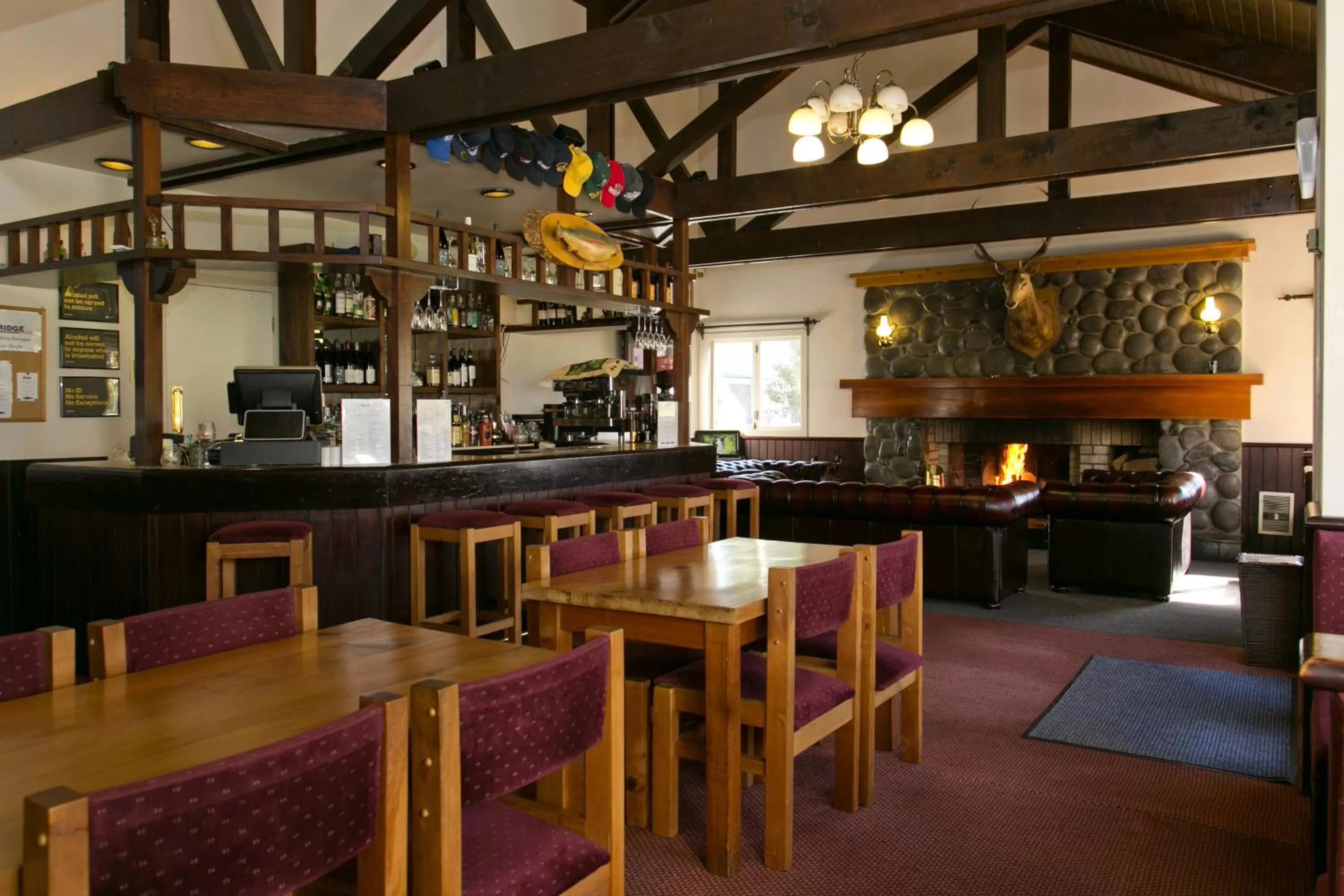 Living room in Turangi Bridge Motel