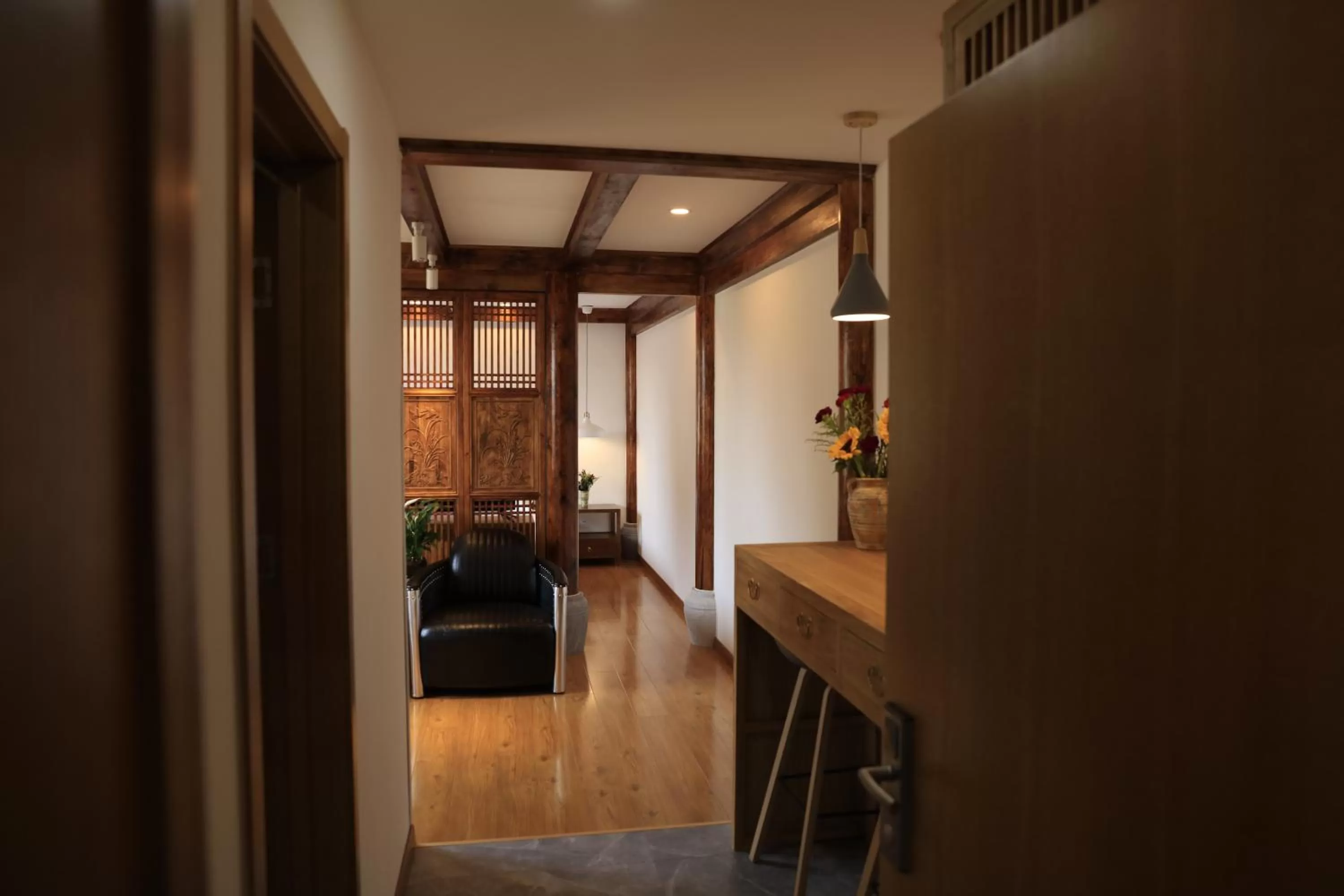 Living room in Beijing Downtown Travelotel