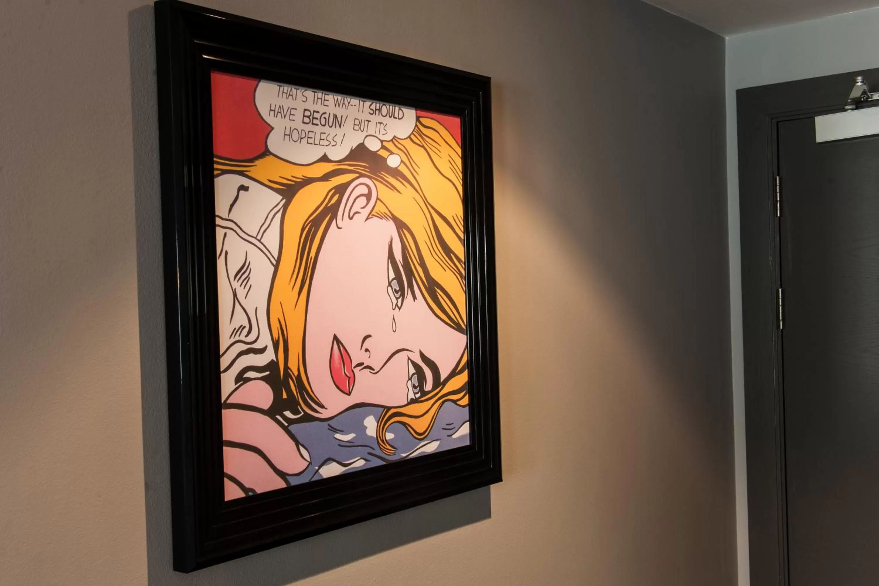 Text overlay in Malmaison Birmingham