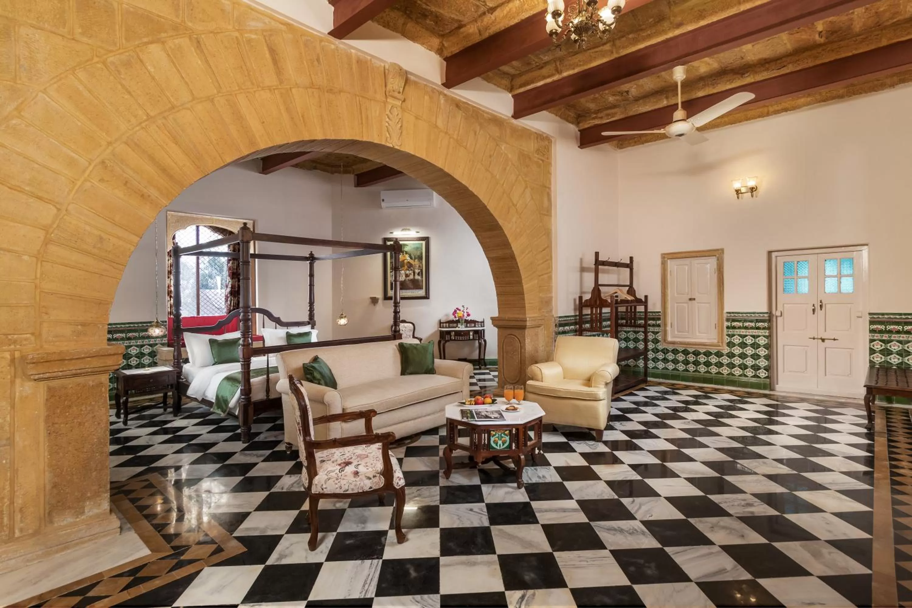 Bedroom in WelcomHeritage Mohangarh Fort