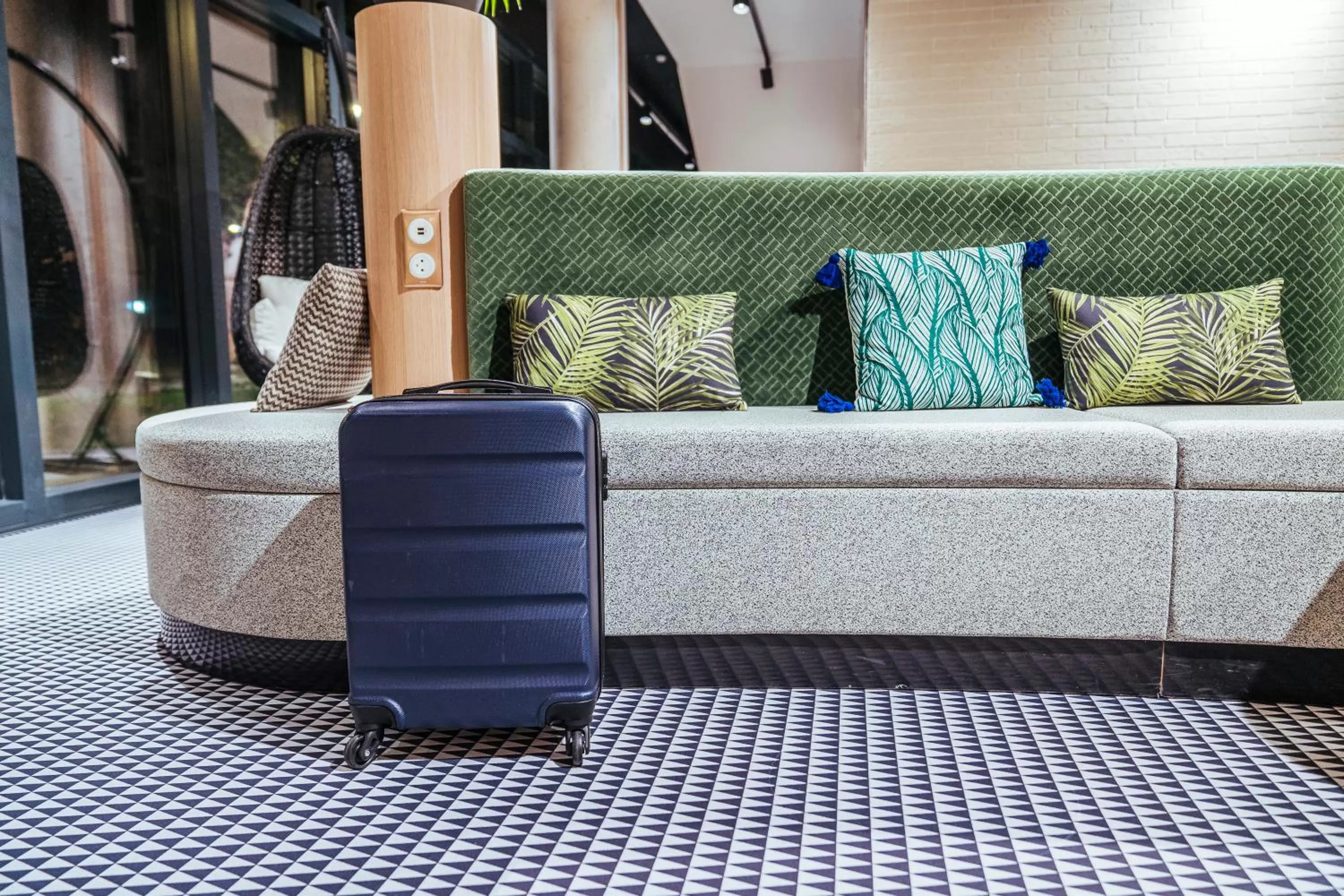 Decorative detail in ibis budget Rouen Centre Rive Gauche