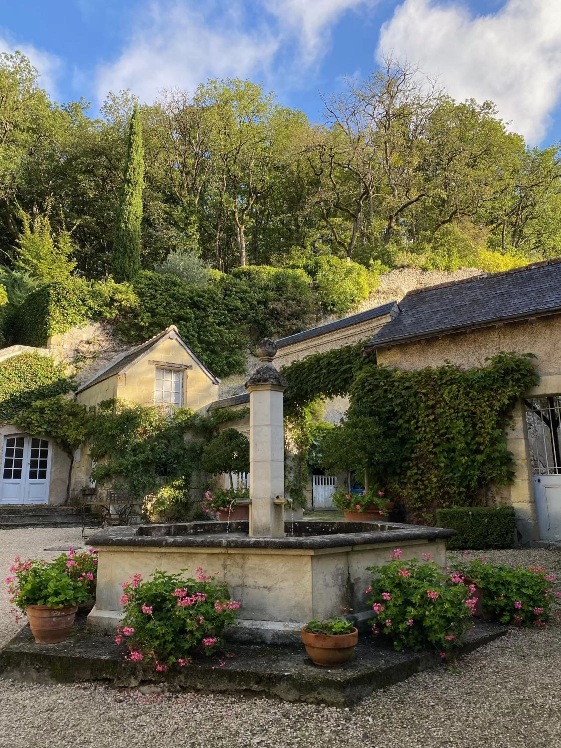 Garden in Château de Nazelles Amboise