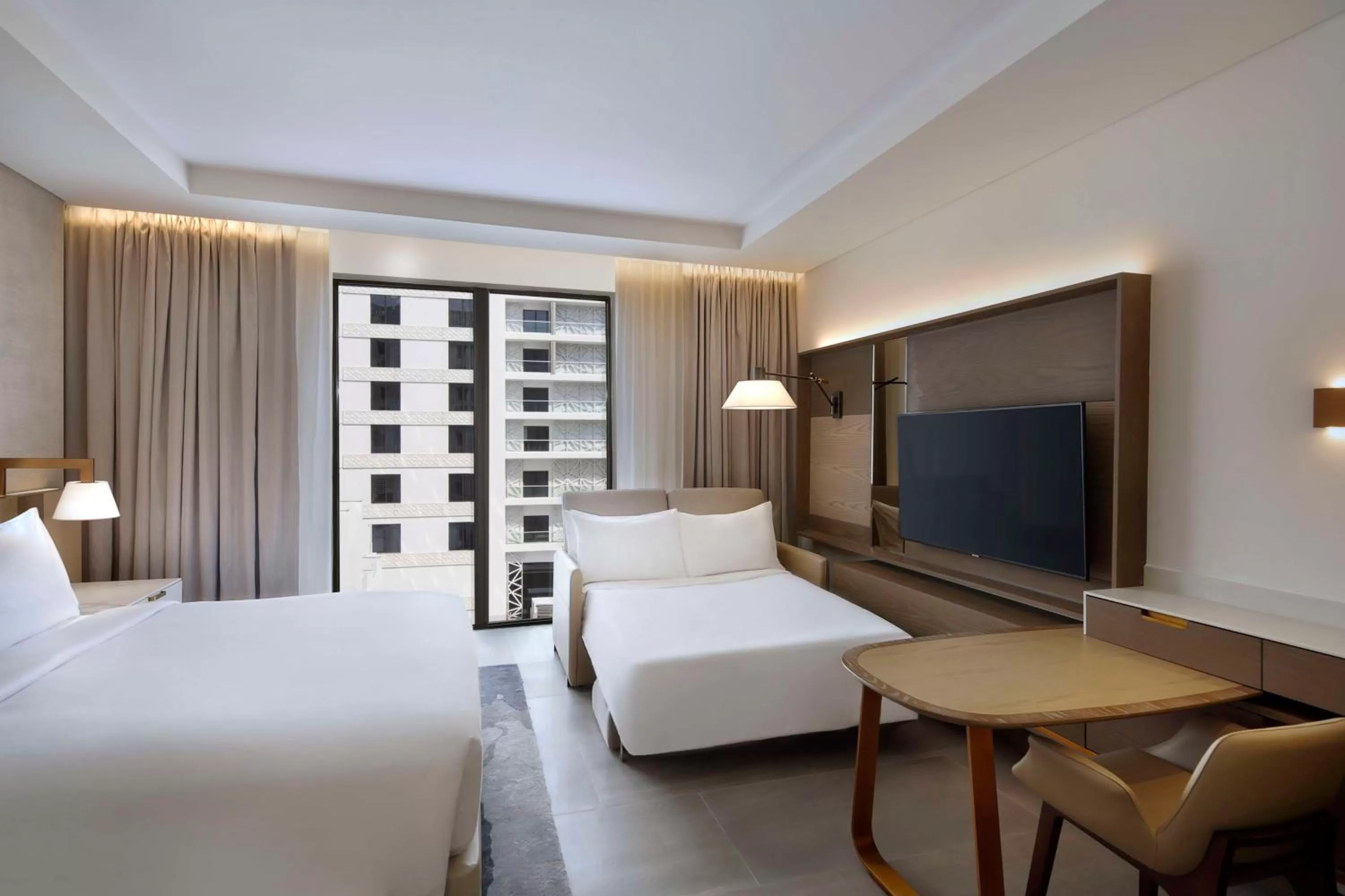 TV and multimedia, Bed in Hilton Abu Dhabi Yas Island
