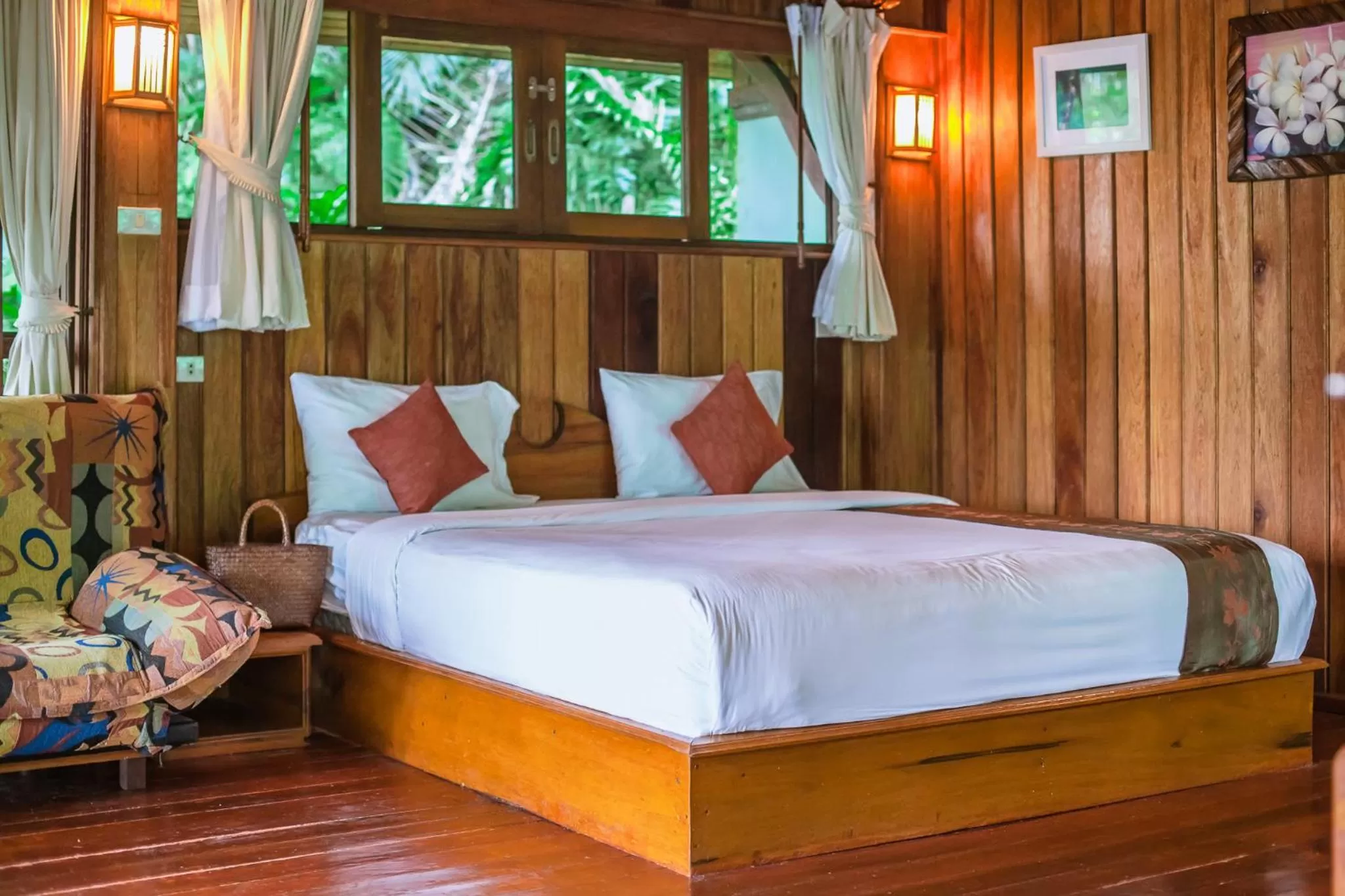 Bed in The Vatika Resort and Spa