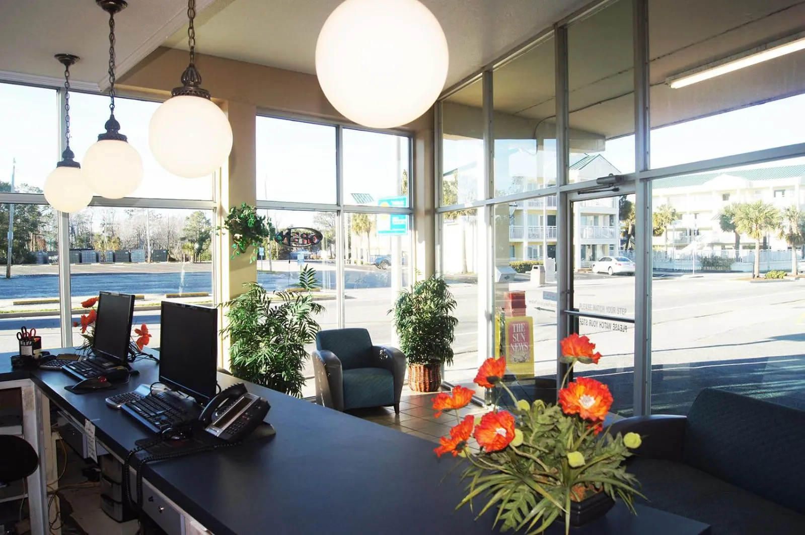 Lobby or reception in Oceanfront Viking Motel