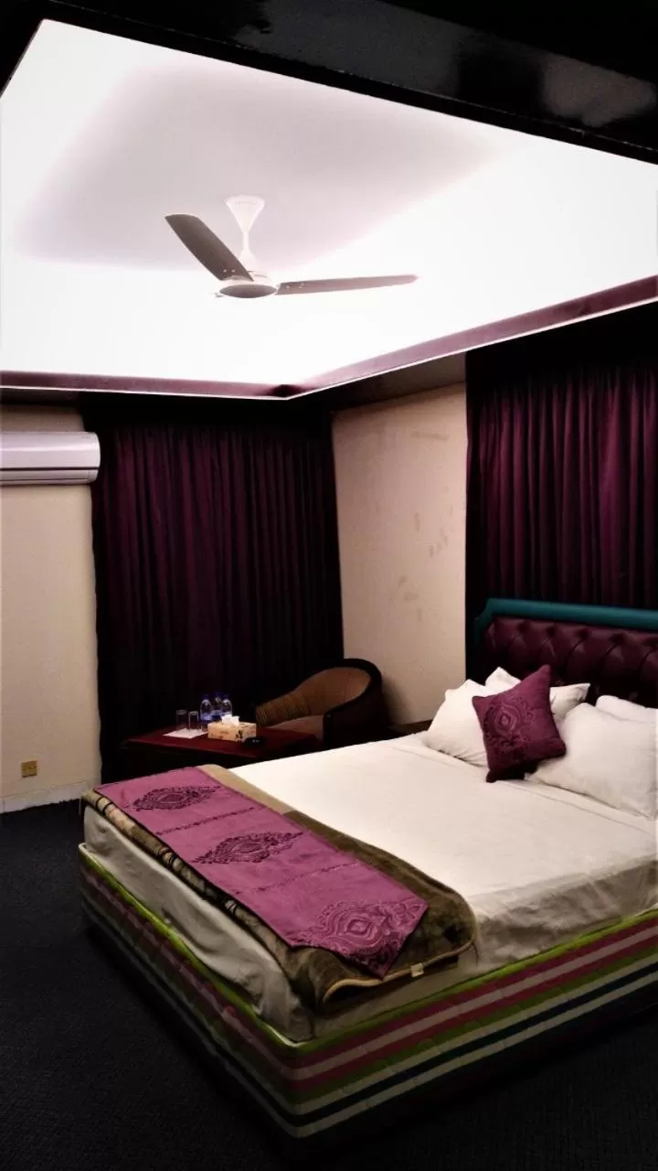 Bed in Center Point Apartment