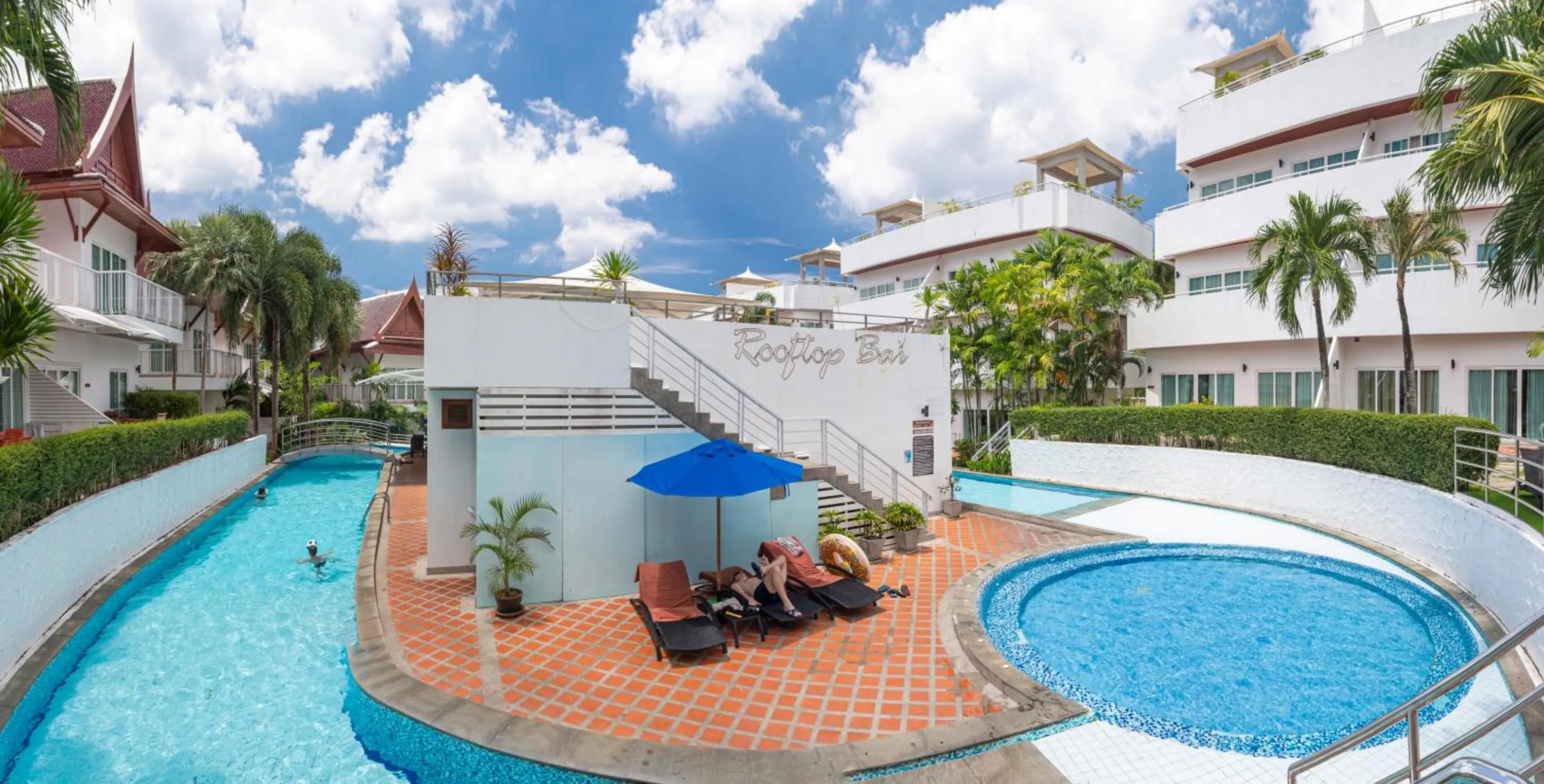 Swimming pool in Phunawa Resort Phuket Karon Beach - SHA Plus