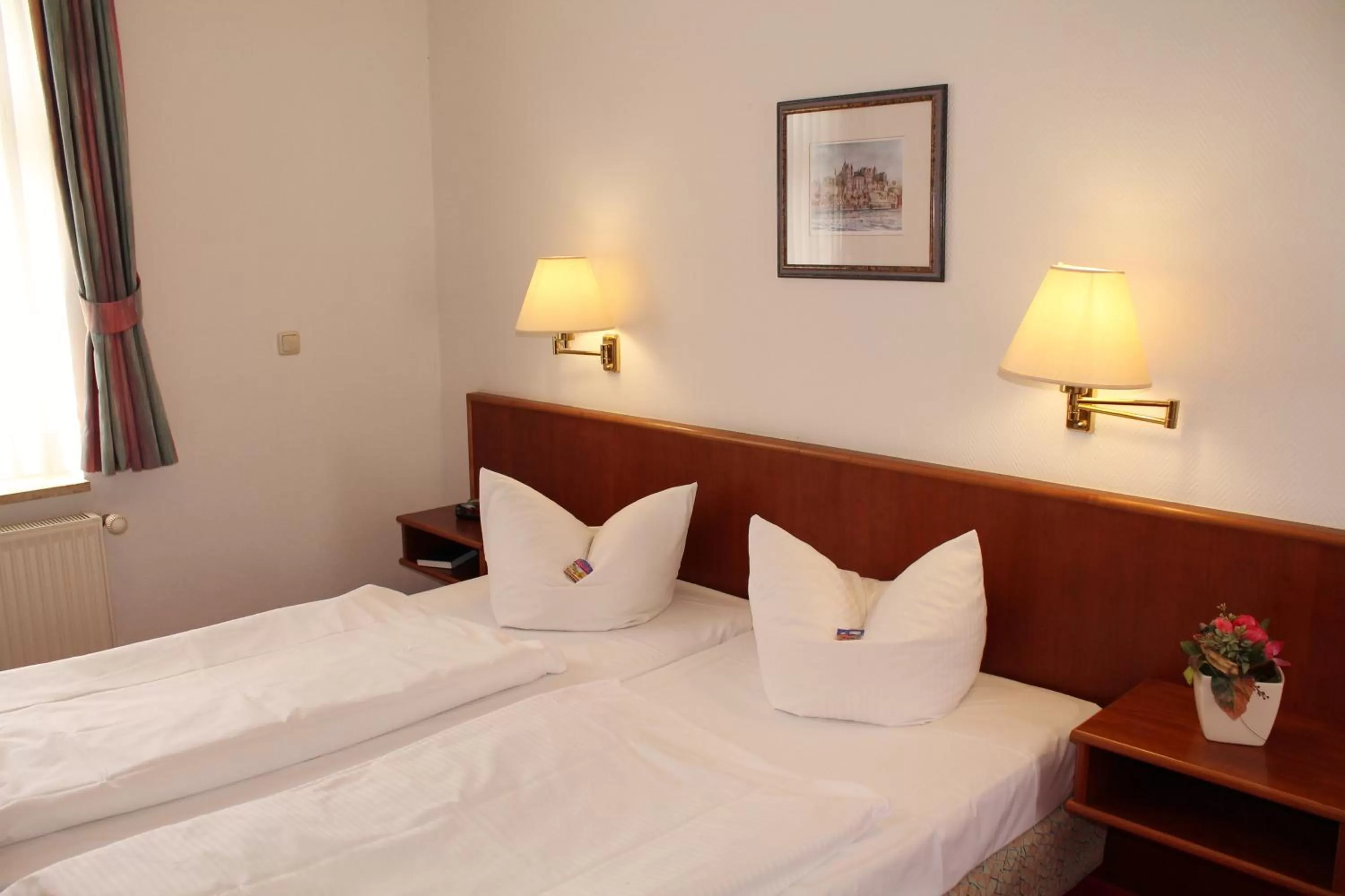 Bed in Hotel Fürsteneck