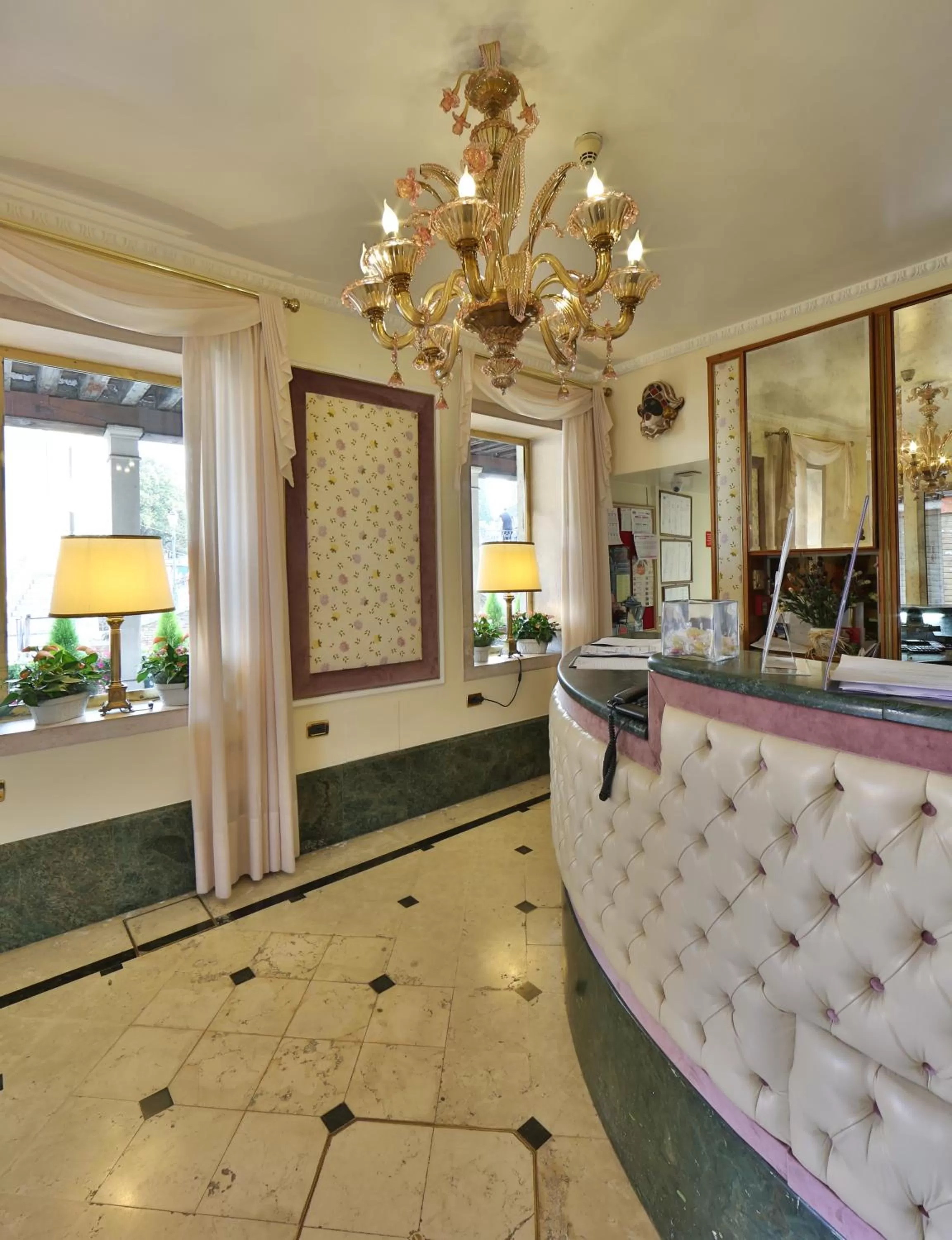 Lobby or reception in Hotel Arlecchino