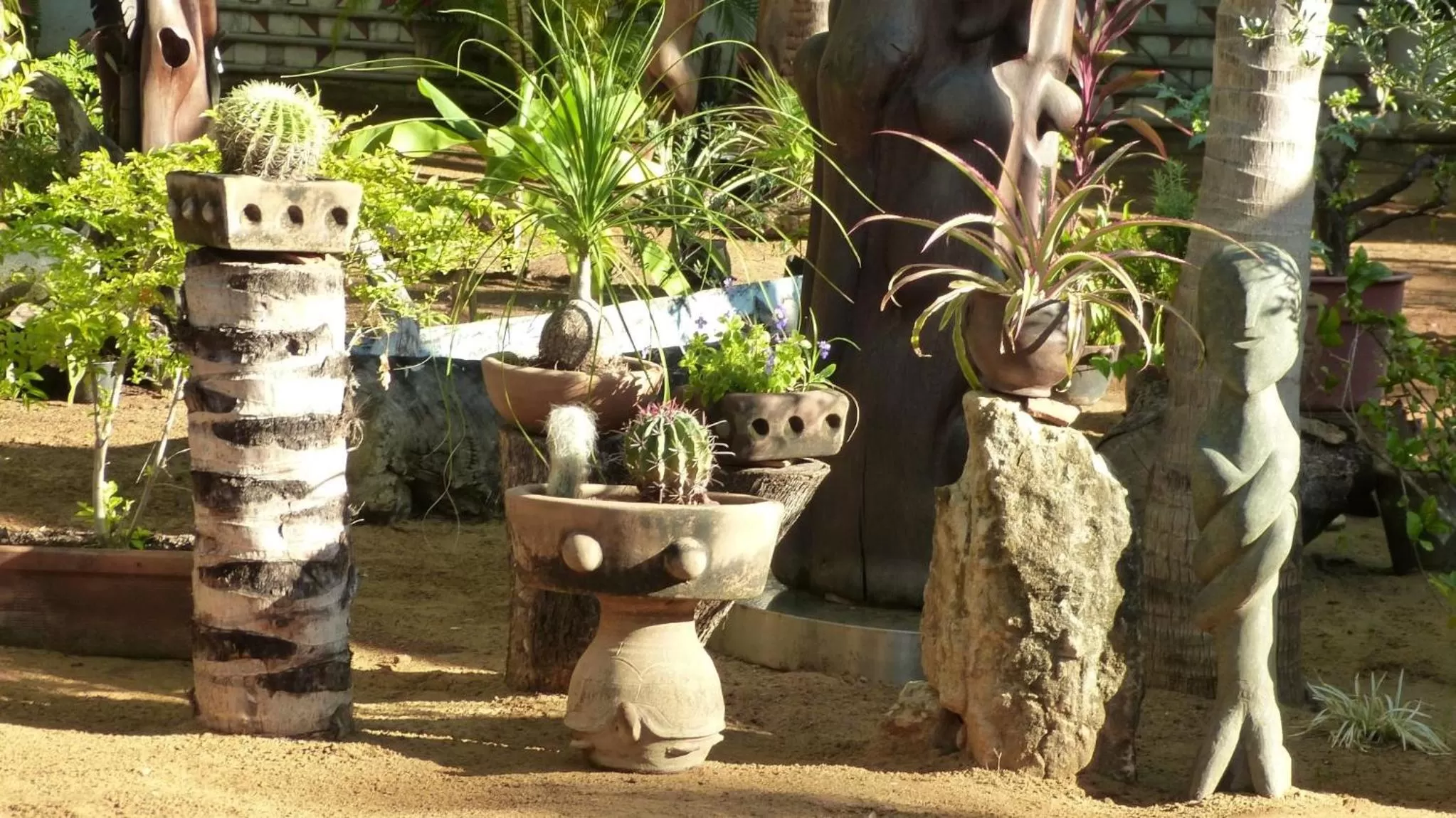 Patio in Hotel Villa Mozart y Macondo