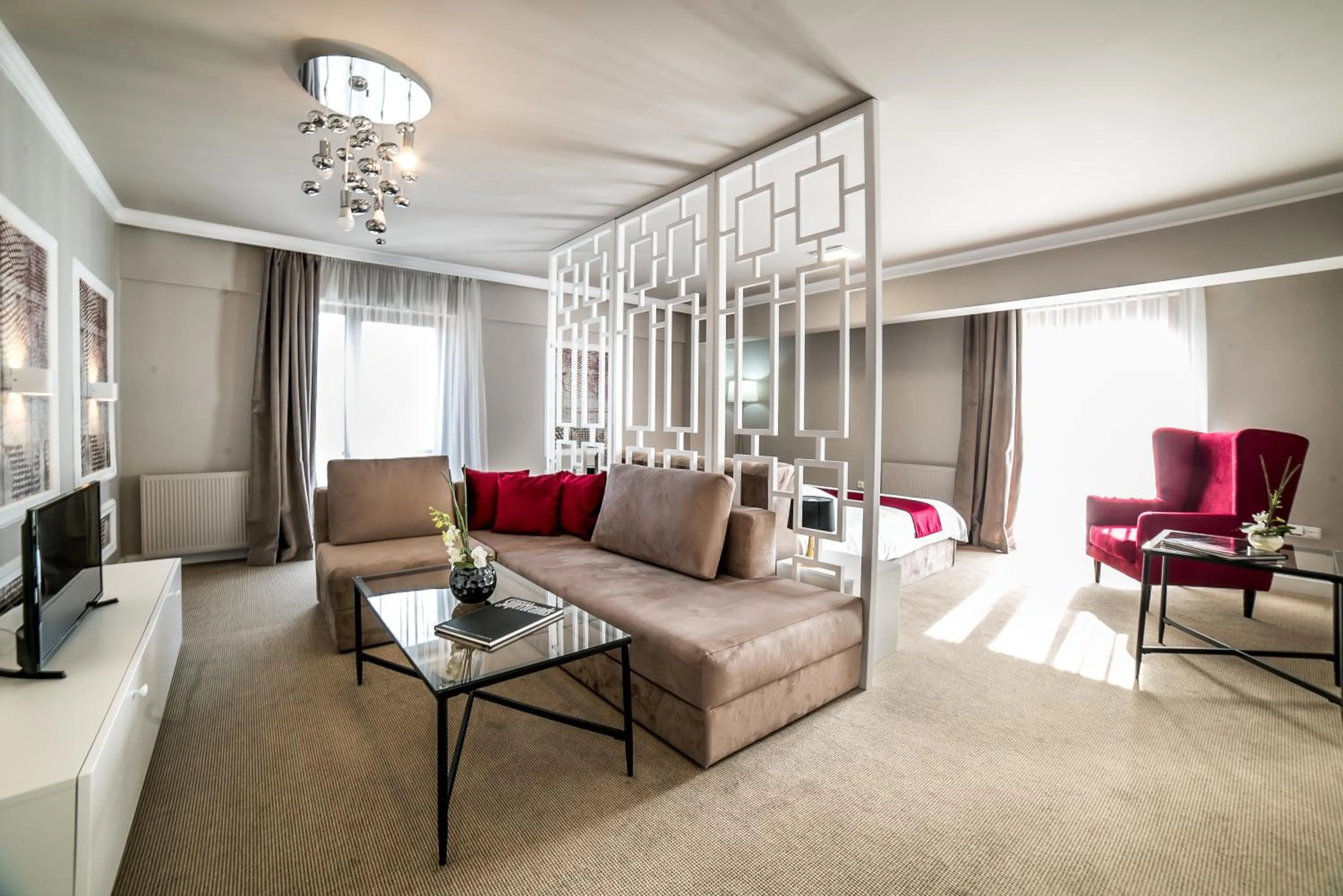 Seating area in Hotel Boavista