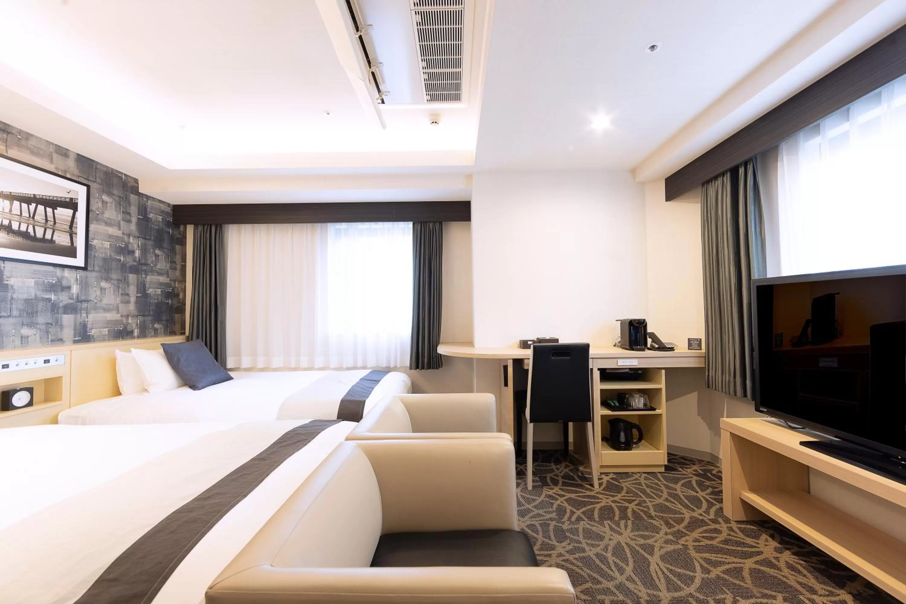 Bed in Hotel Actel Nagoya Nishiki