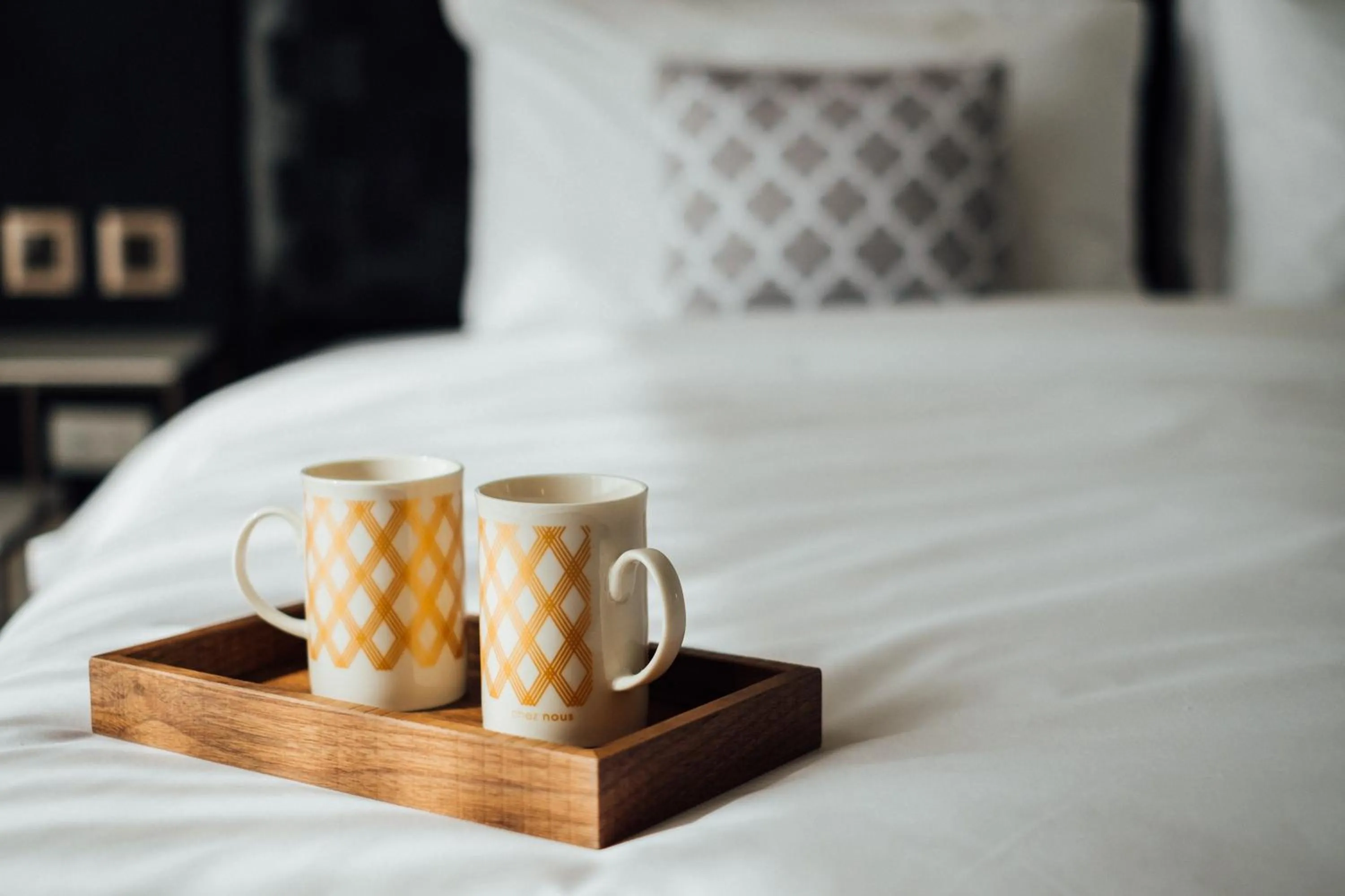 Decorative detail, Bed in Chez Nous