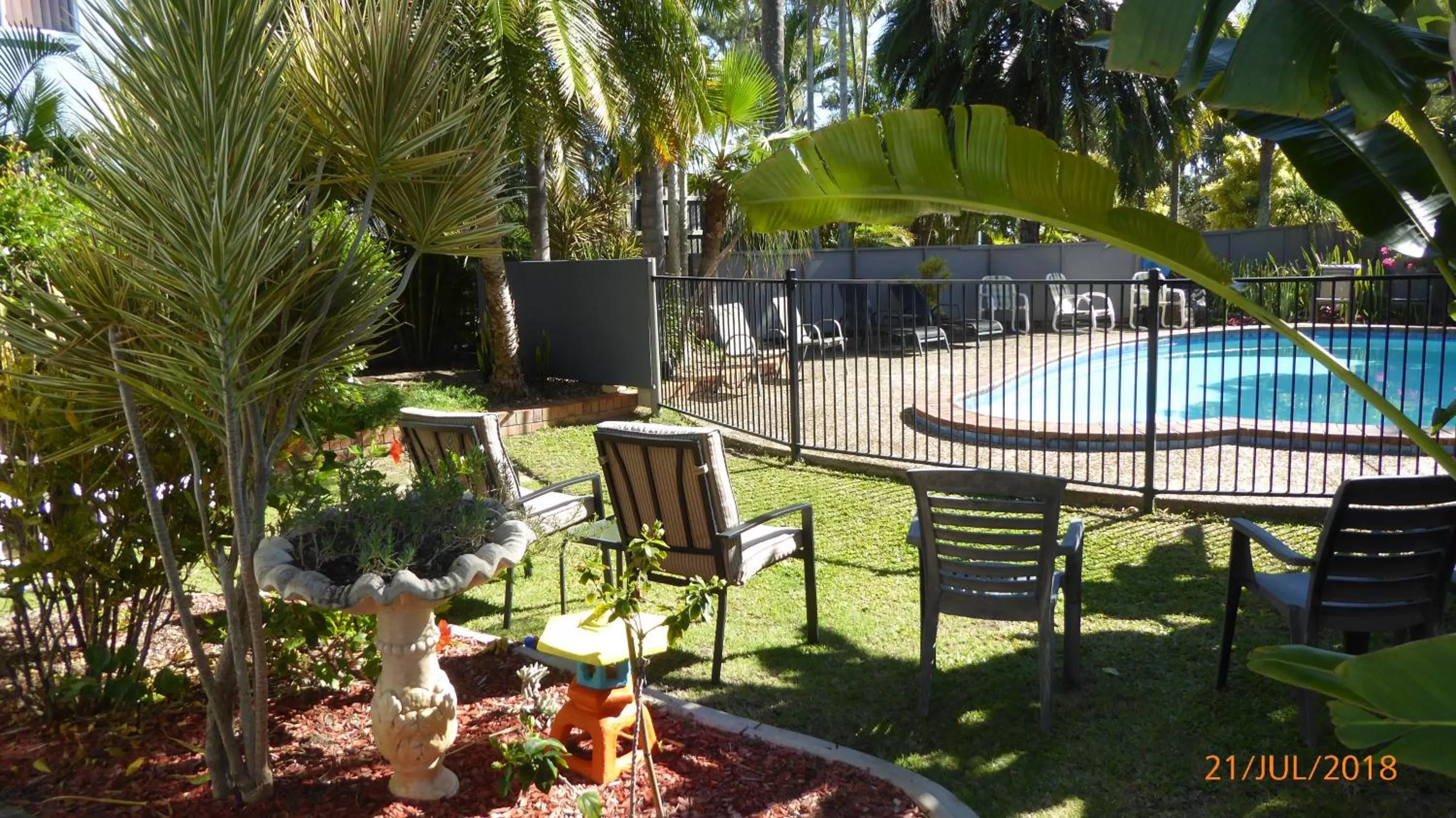 Garden view in Tower Court Motel - adults only haven