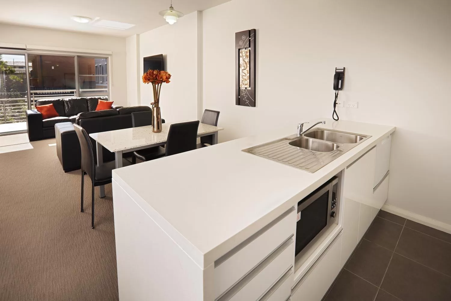 Kitchen or kitchenette in Charlestown Executive Apartments