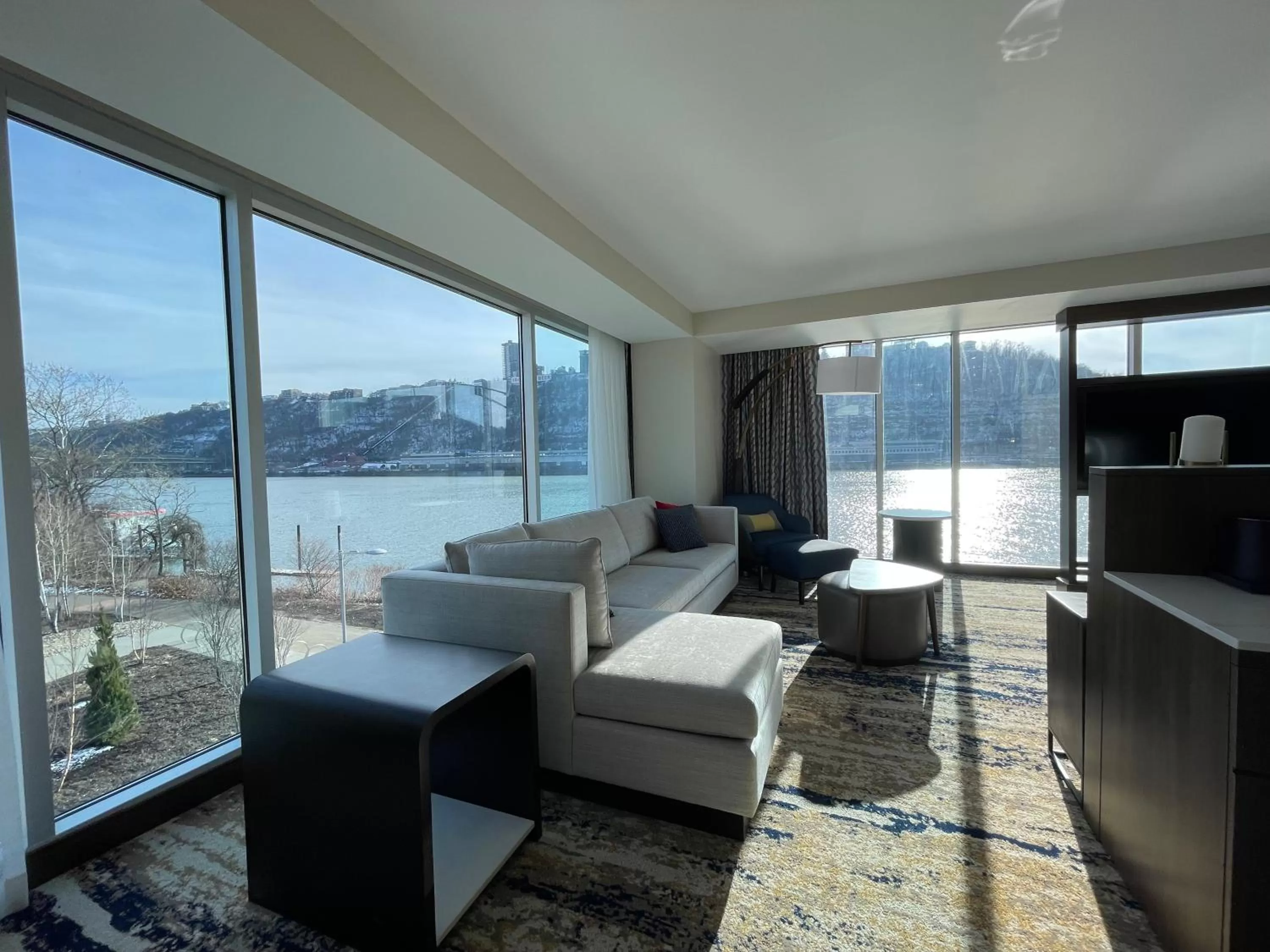 River view in The Landing Hotel at Rivers Casino Pittsburgh