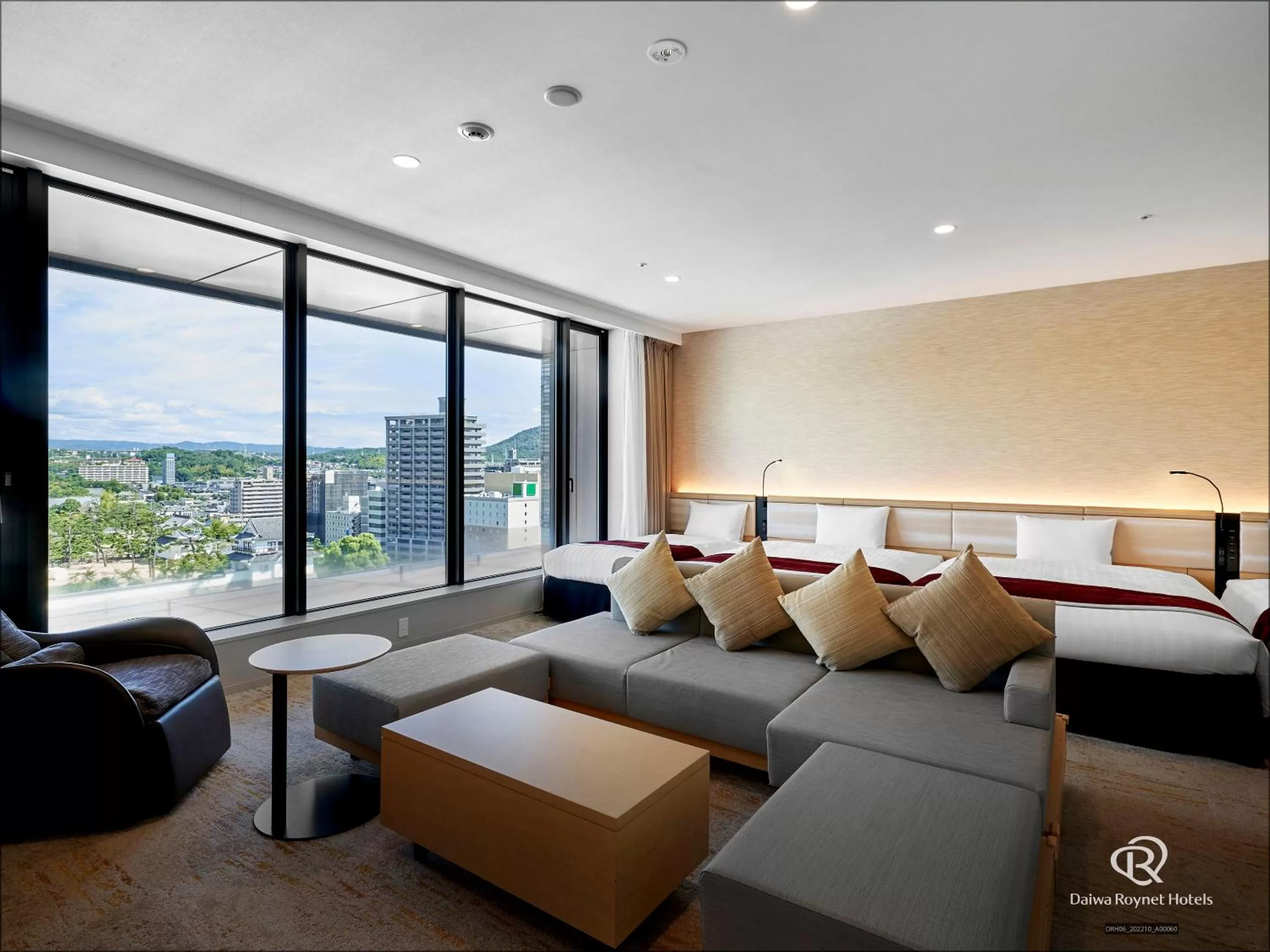 Photo of the whole room, Bed in Daiwa Roynet Hotel Fukuyama Ekimae