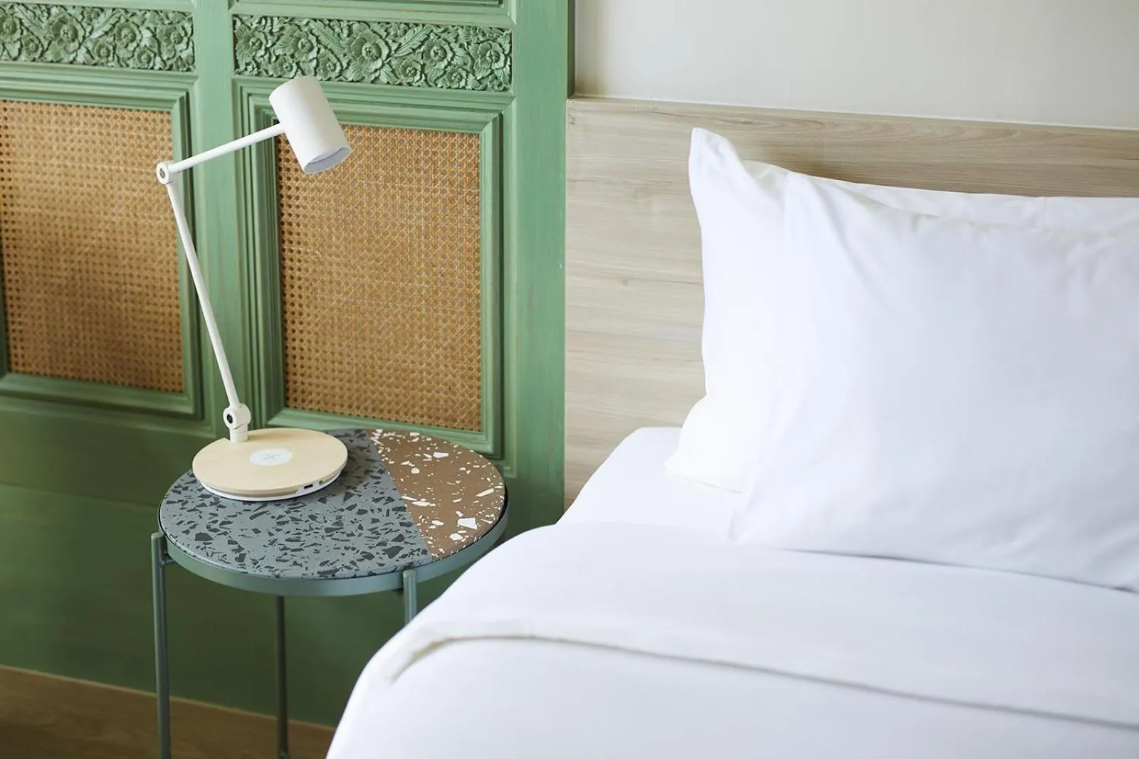 Bed in 56 Surawong Hotel Bangkok