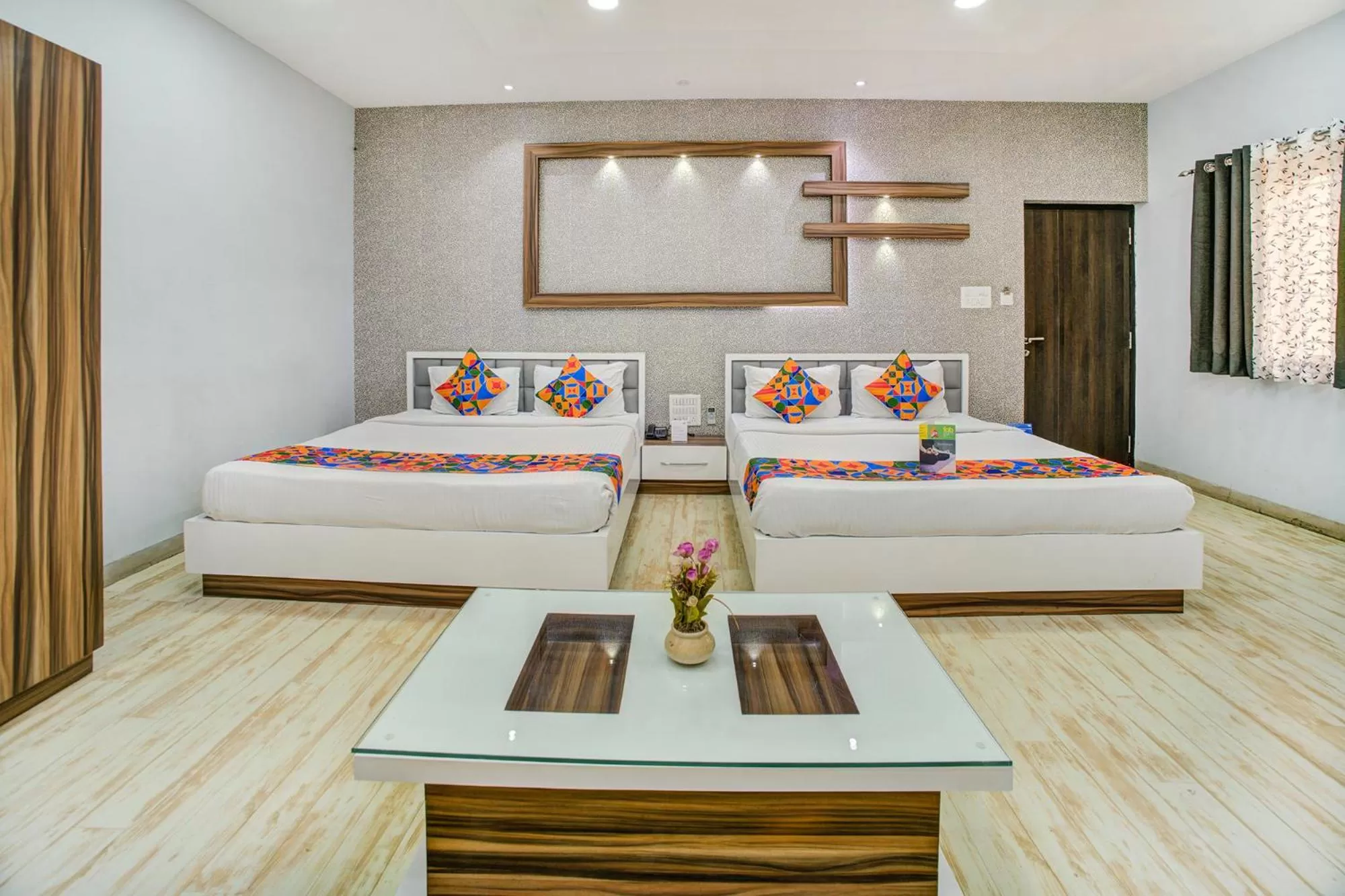 Bedroom, Bed in FabHotel Bee Town