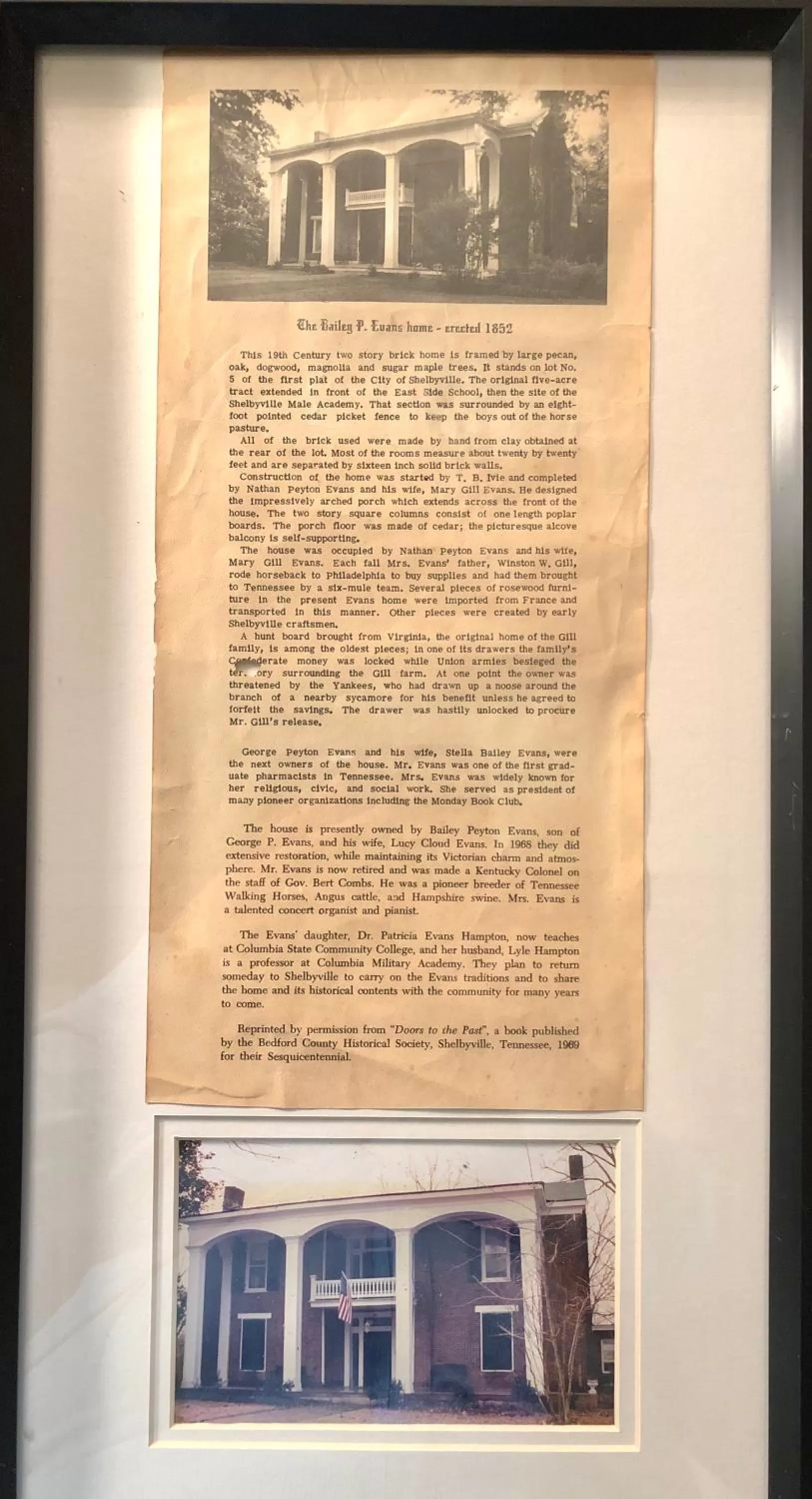 Certificate/Award in Belmont Inn