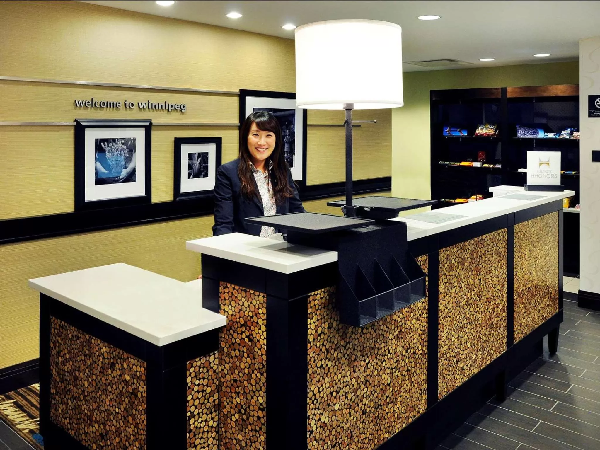 Lobby or reception in Hampton Inn by Hilton Winnipeg