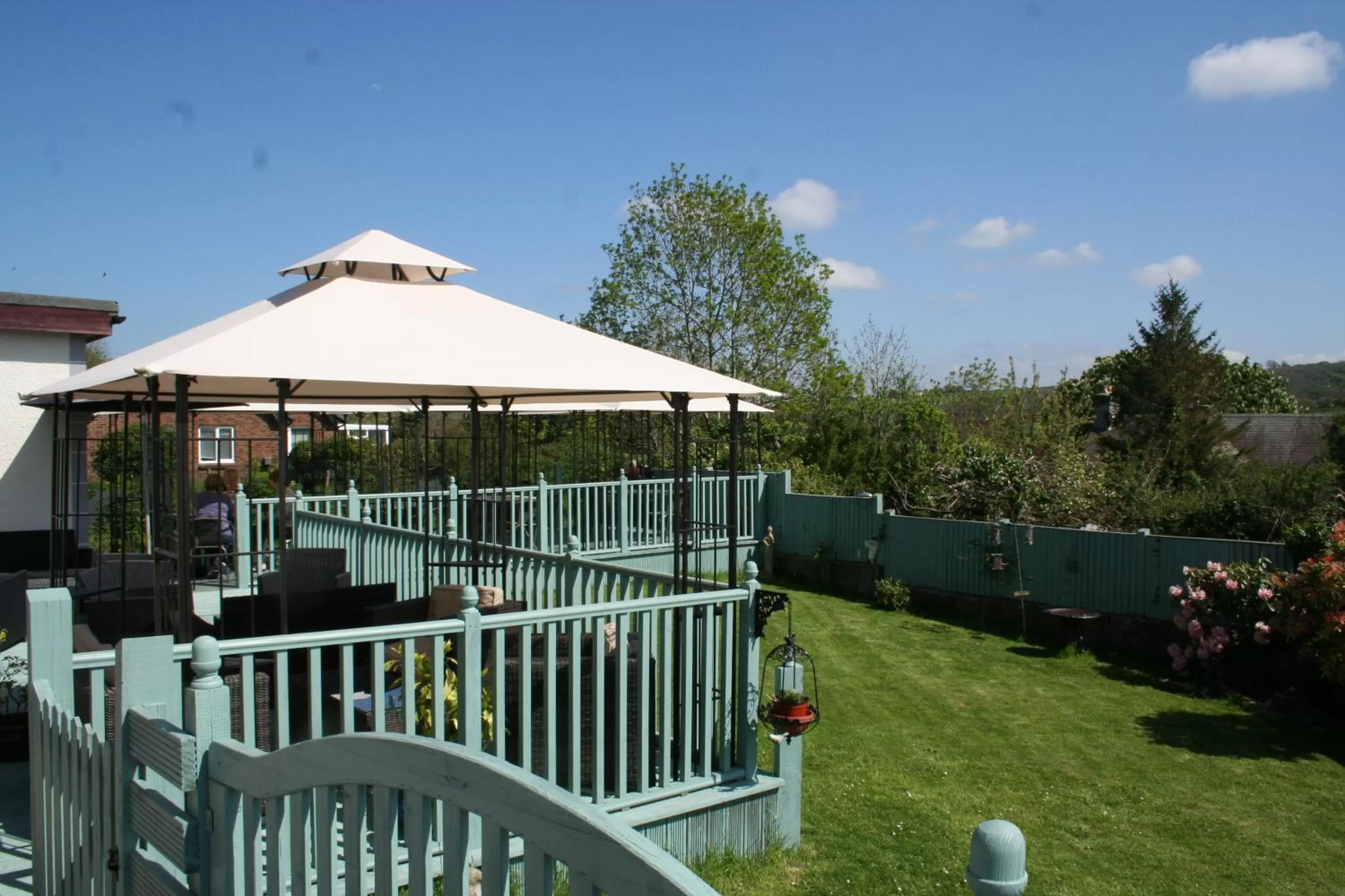 Patio in Flambards Hotel