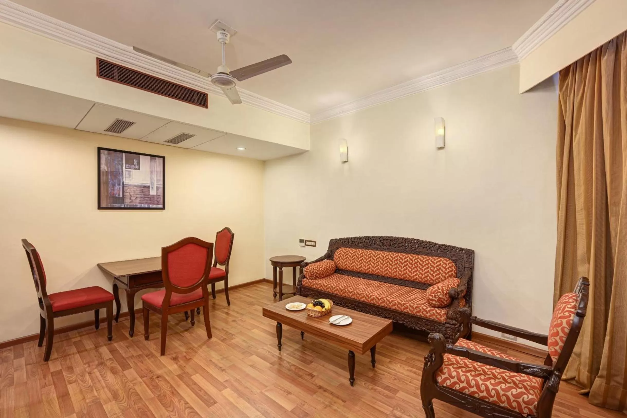 Living room in The Cama - A Sabarmati Riverfront Hotel