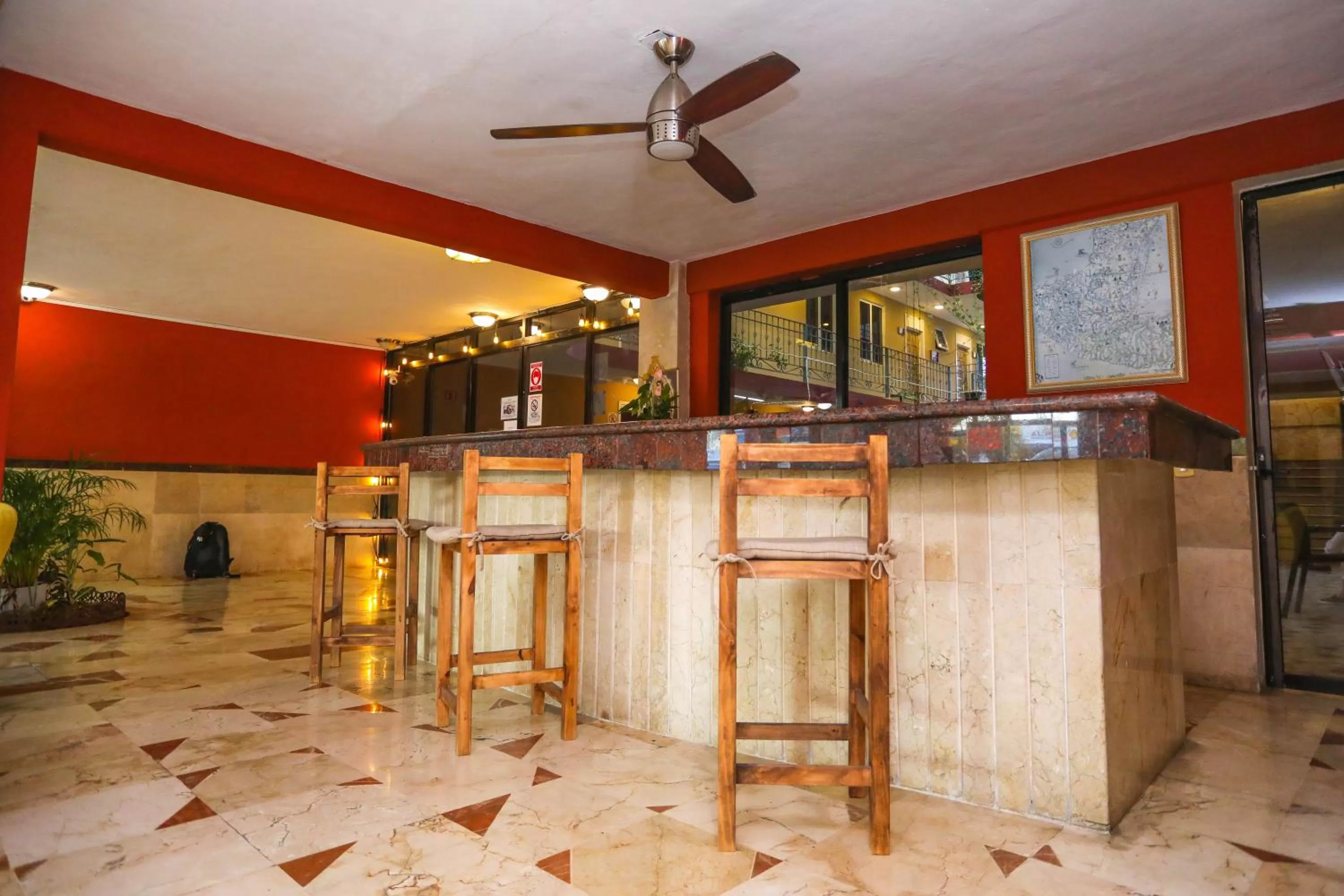 Lobby or reception in Hotel Santa Maria