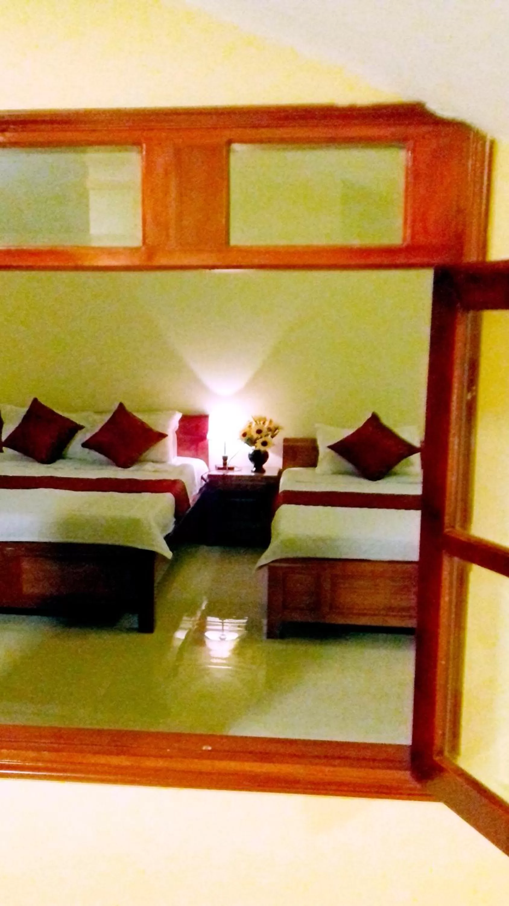 Bed in Tam Coc Family Hotel