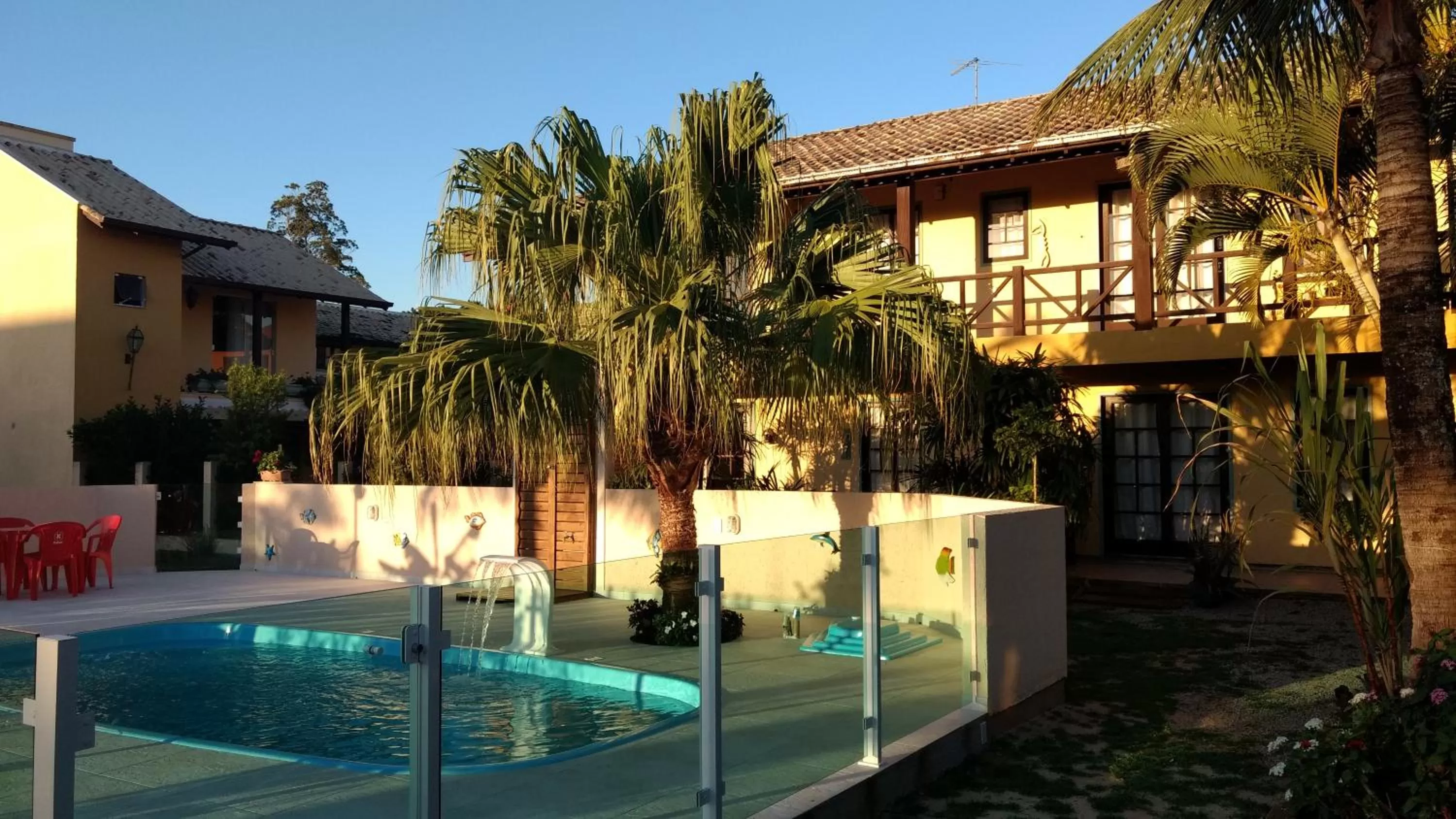 Pool view in Pousada Santa Genoveva campeche
