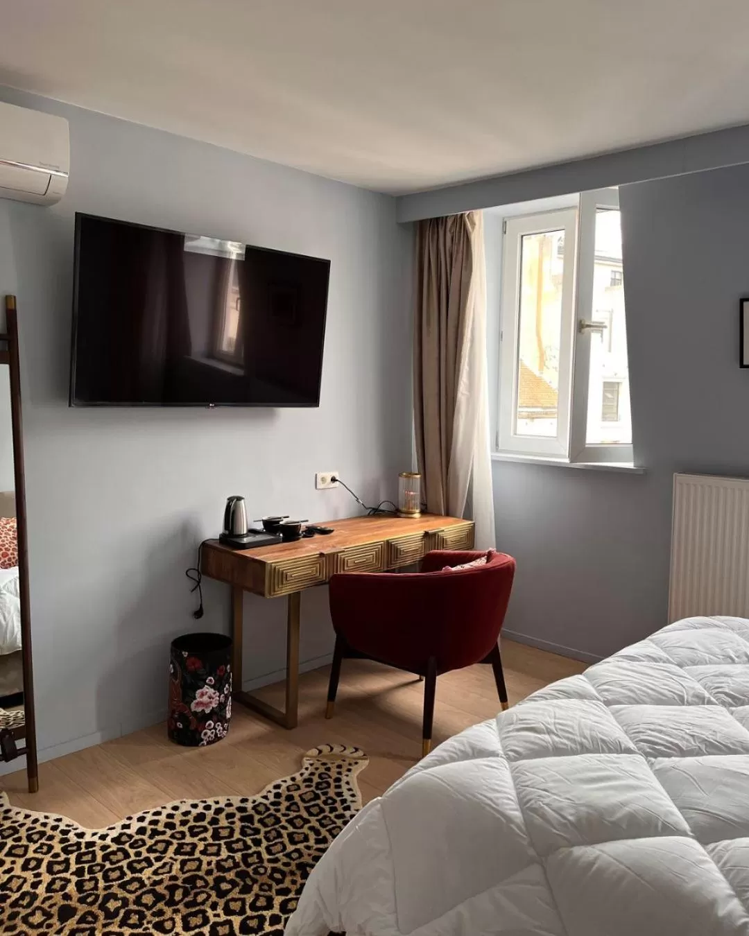 Bed in Hôtel La Pièce