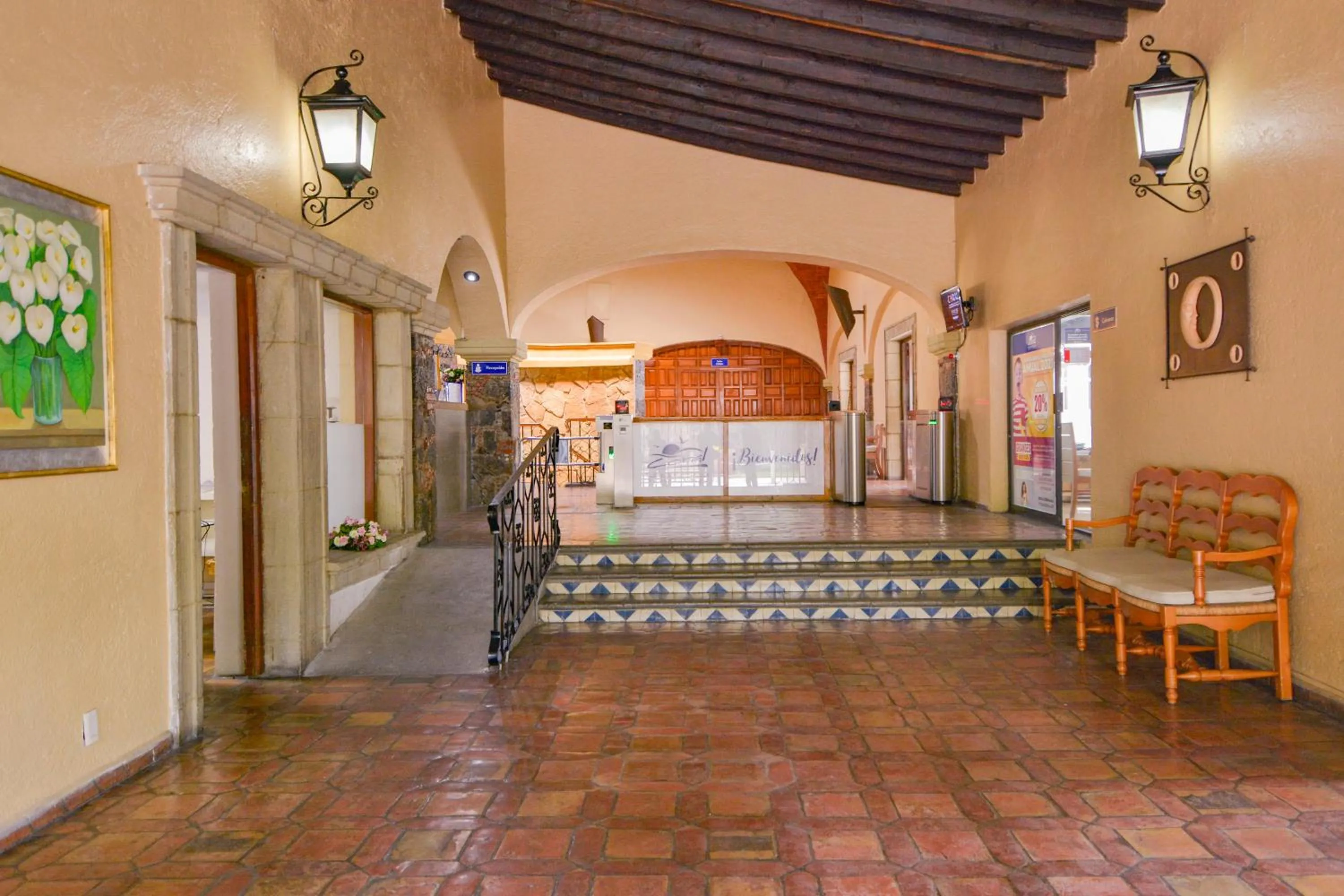Seating area in Hotel Coral Cuernavaca