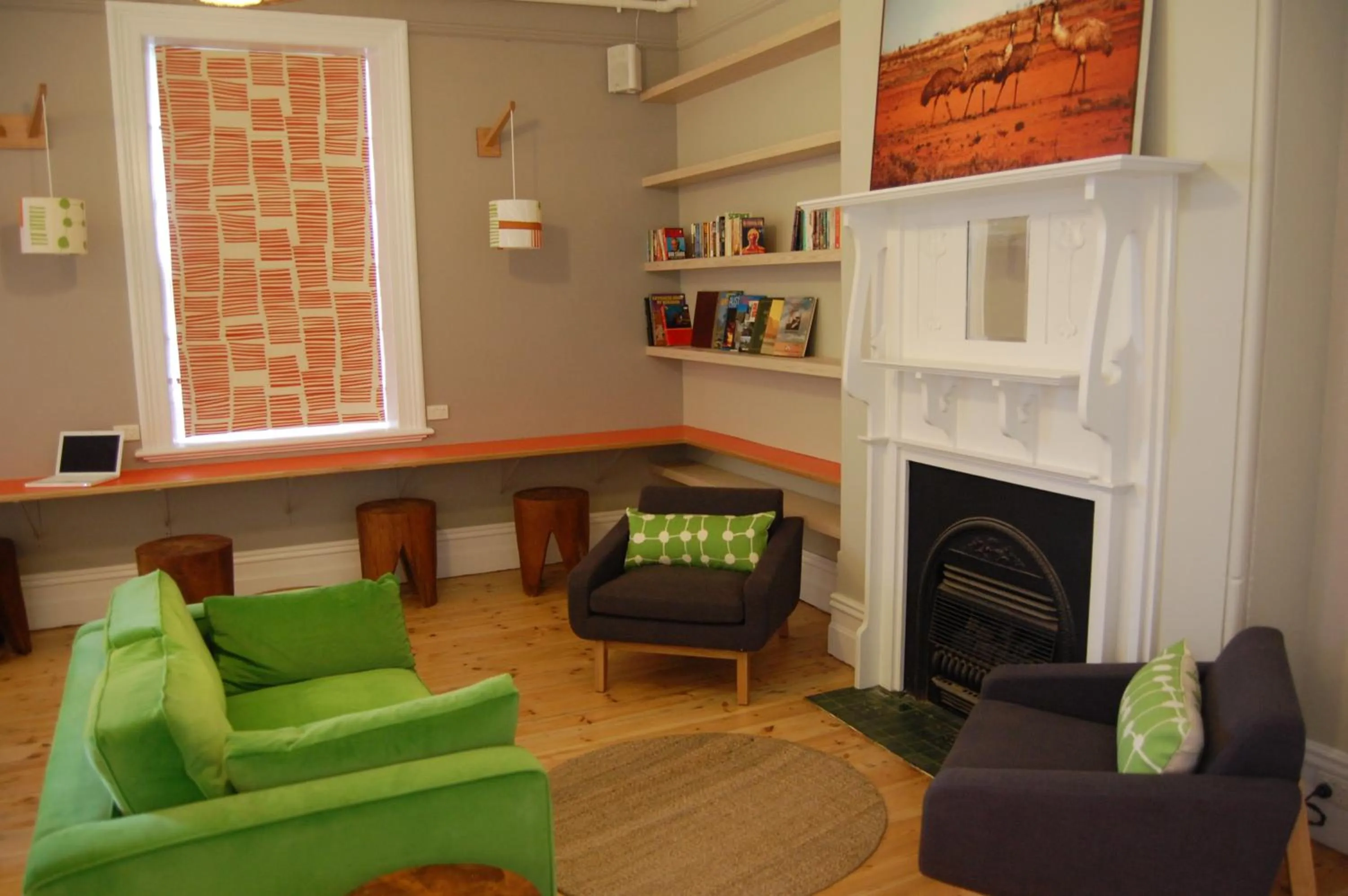 Living room in YHA Port Elliot Beach House