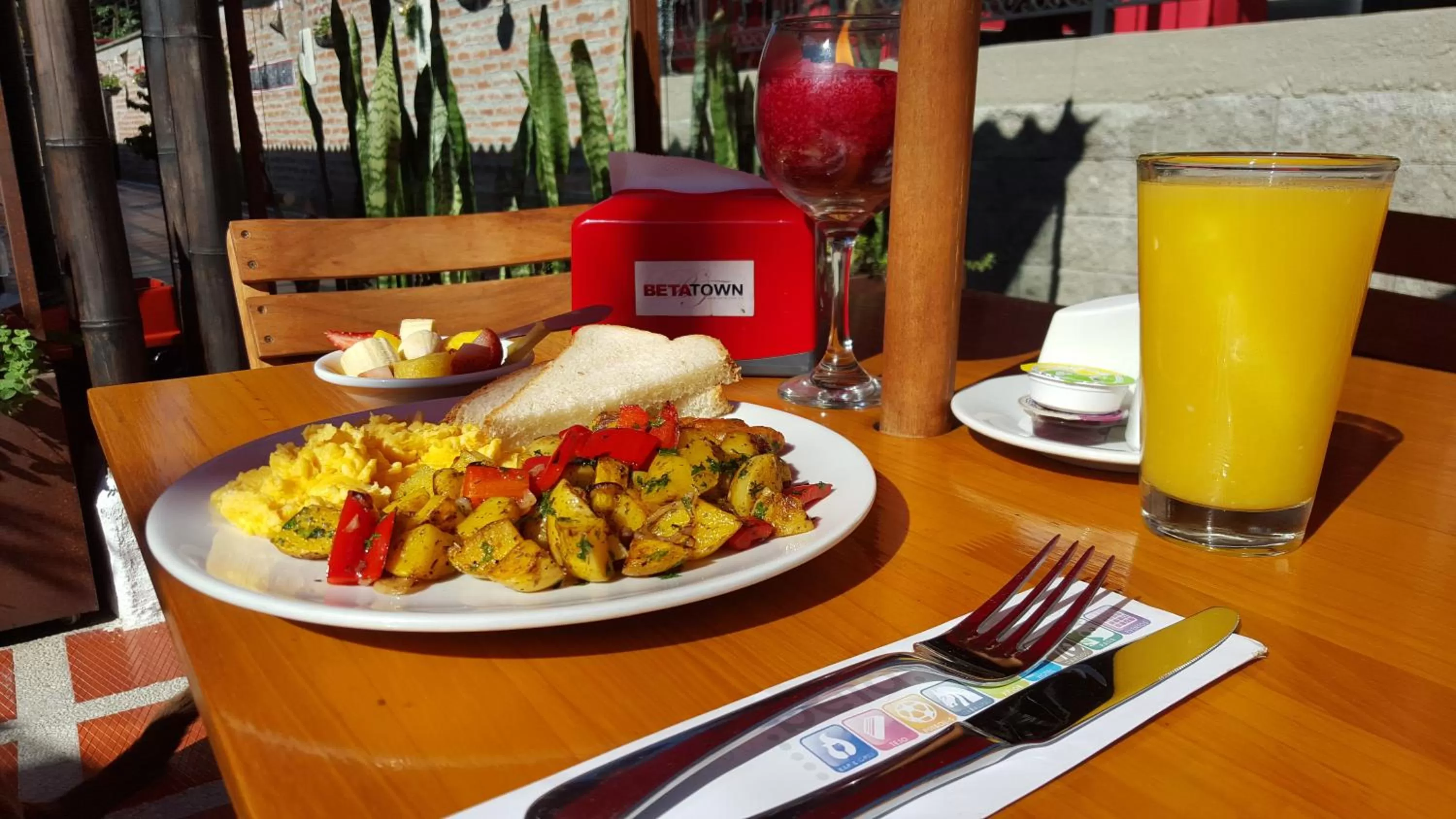 Food close-up in Beta Hotel