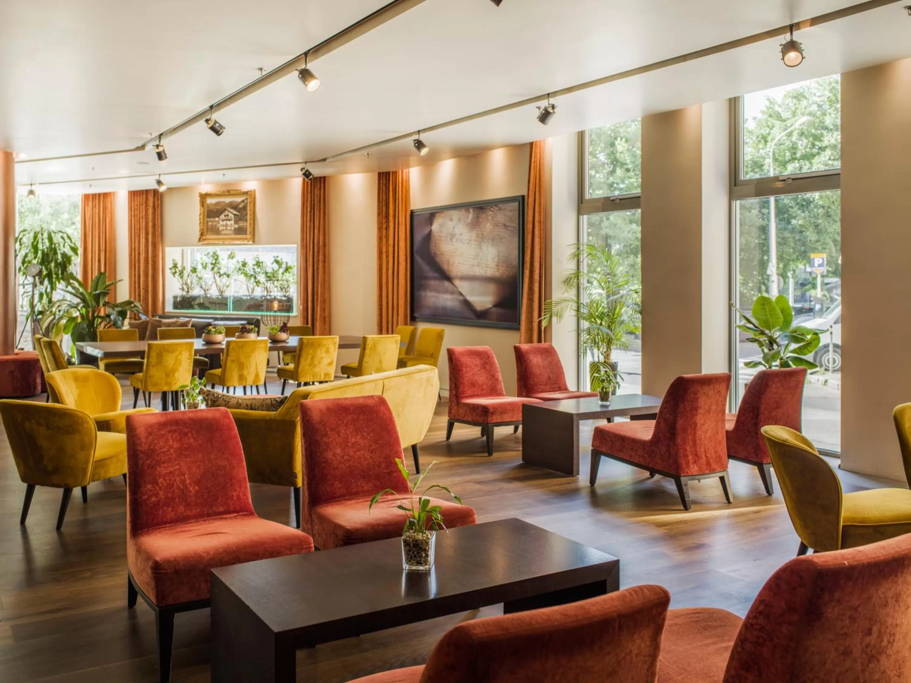 Lobby or reception in Falkensteiner Hotel Bratislava