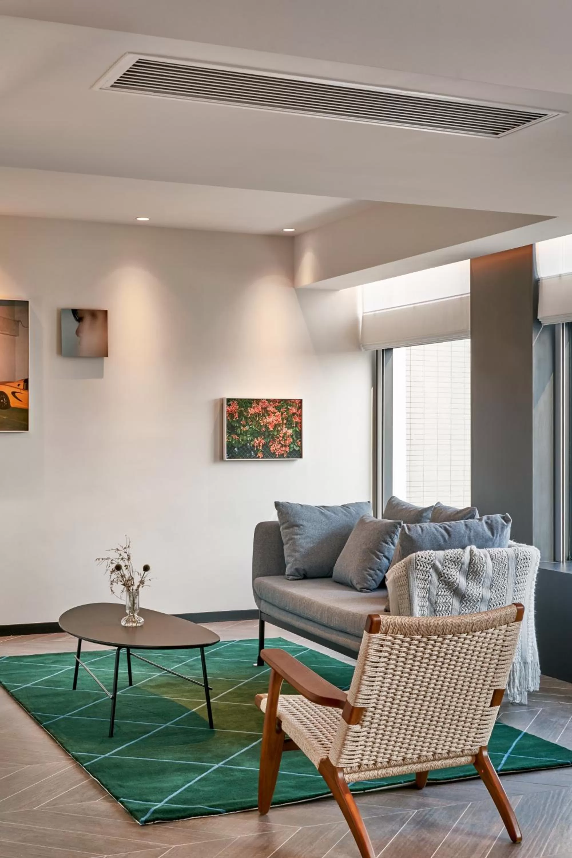 Seating area in the Arca