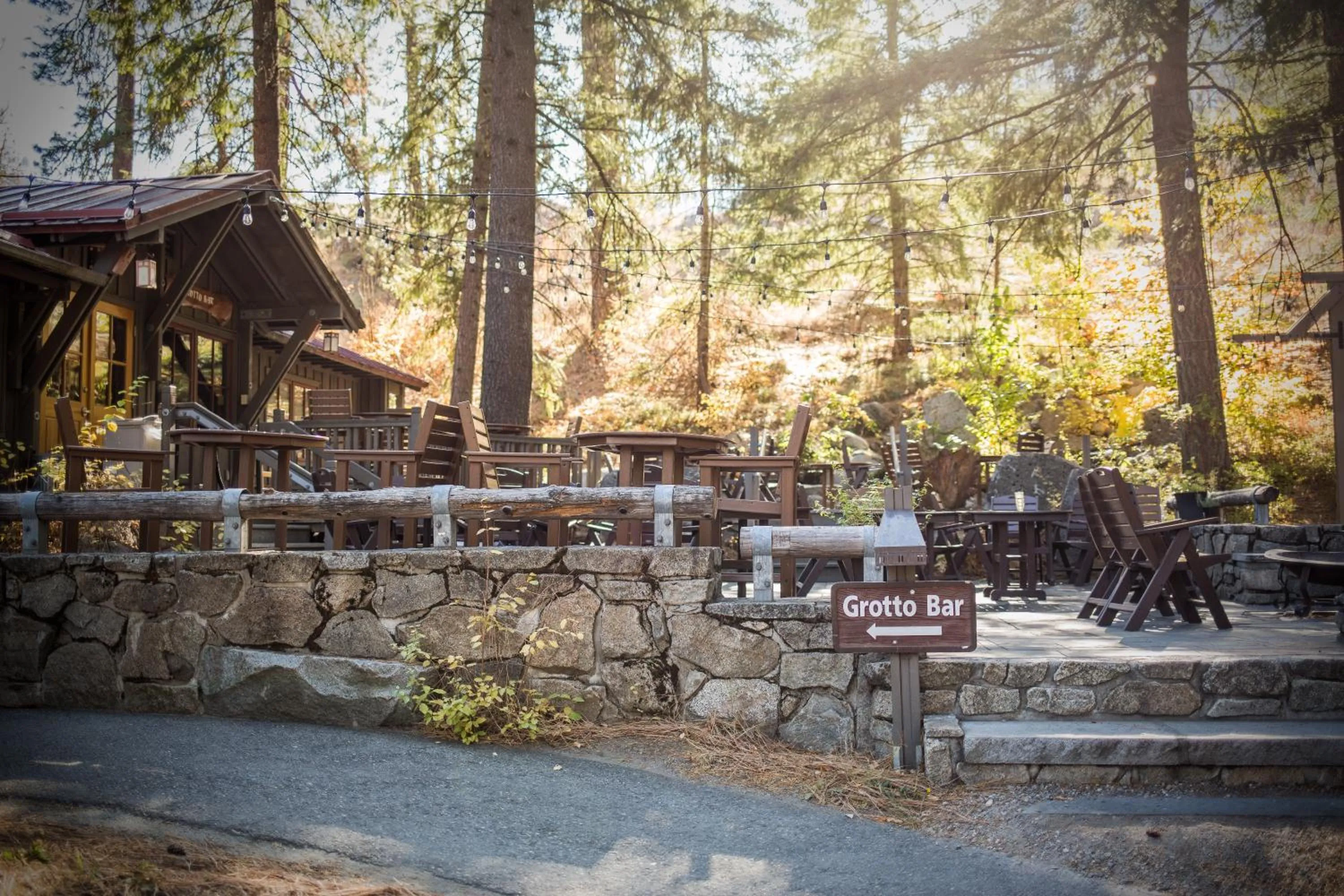 Dining area in Sleeping Lady Mountain Resort