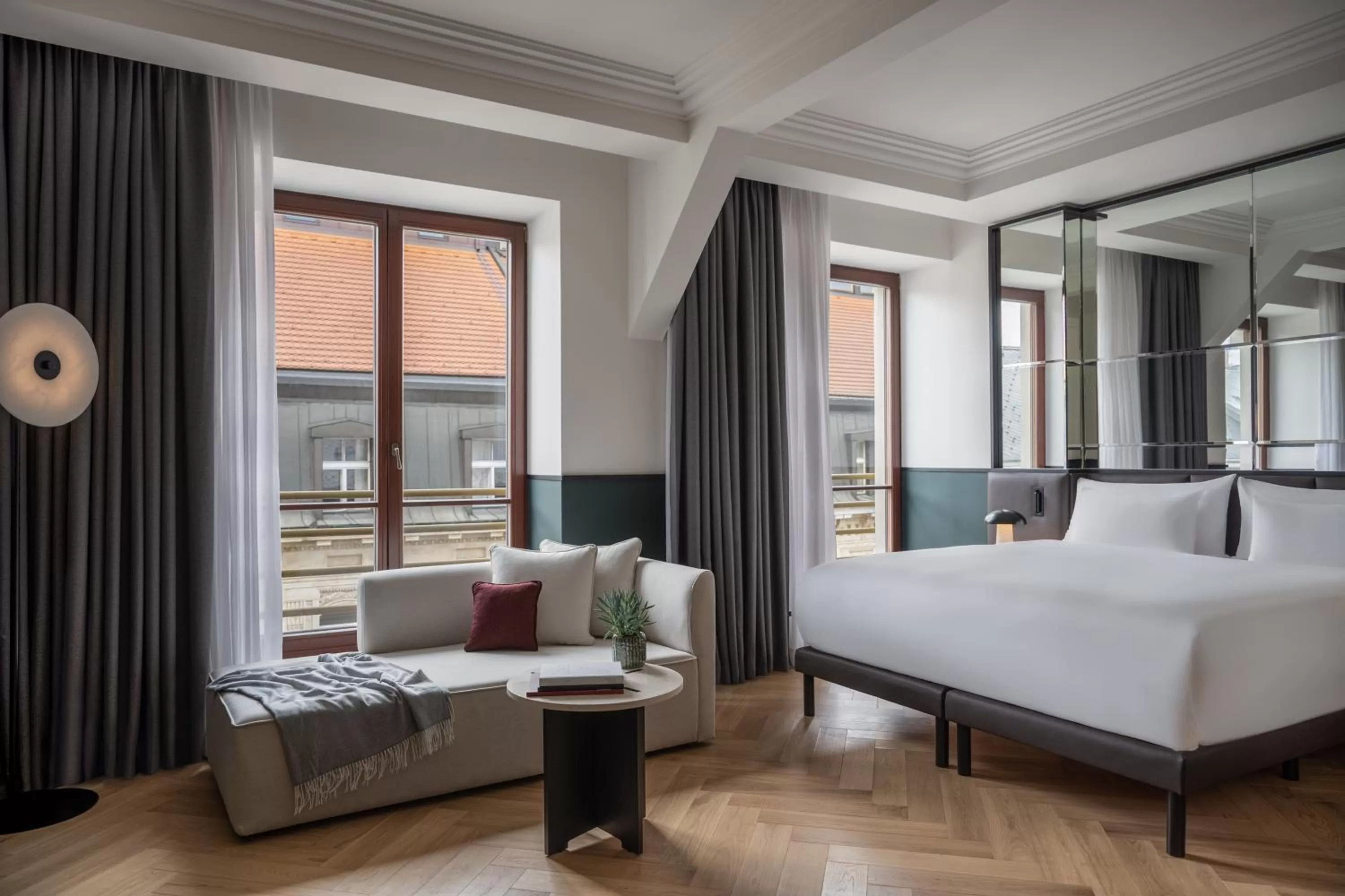 Seating area, Bed in Almanac X Alcron Prague