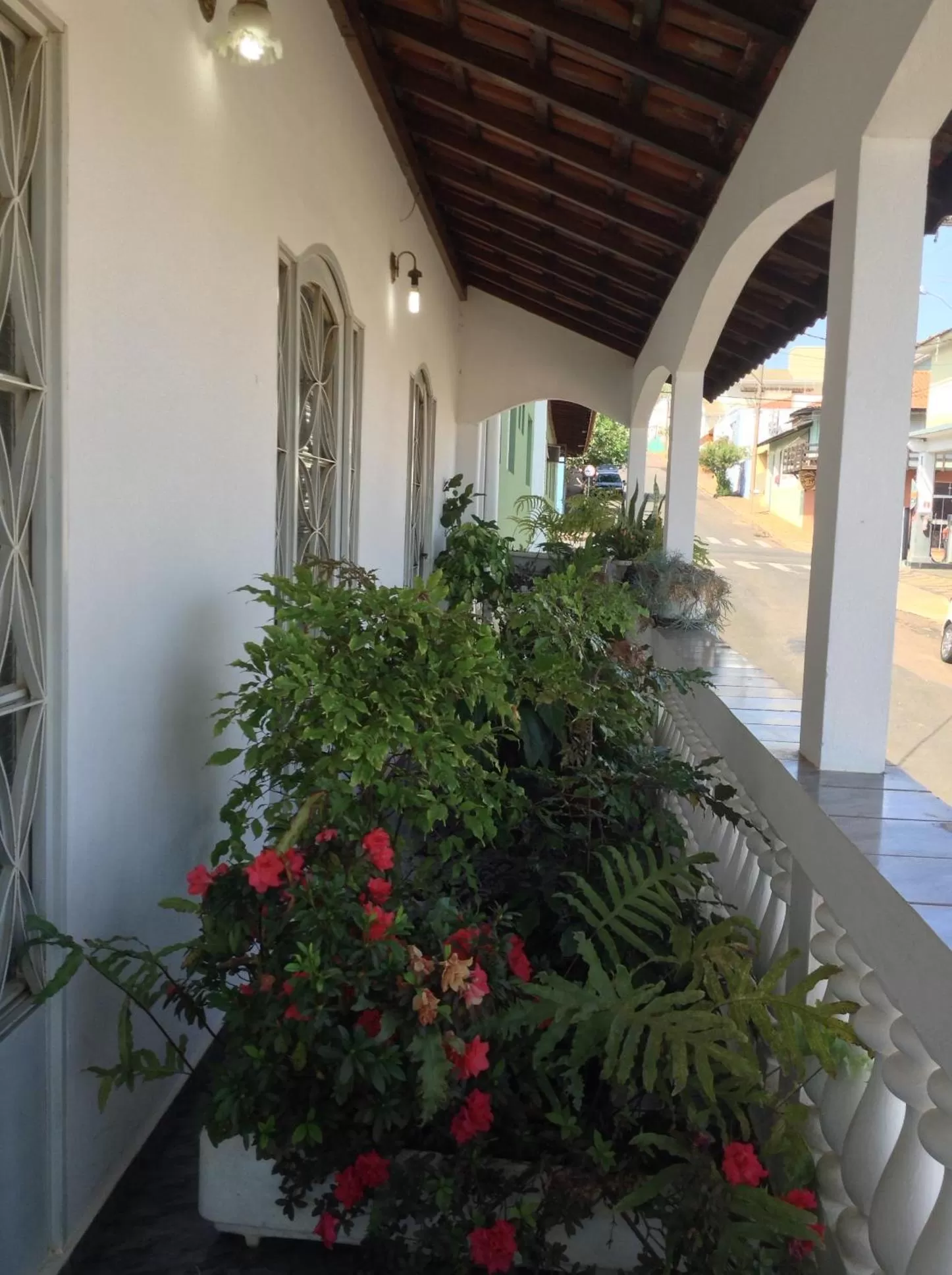 Balcony/Terrace in Pousada Alvorada Brotas - e agendamento das atividades turísticas