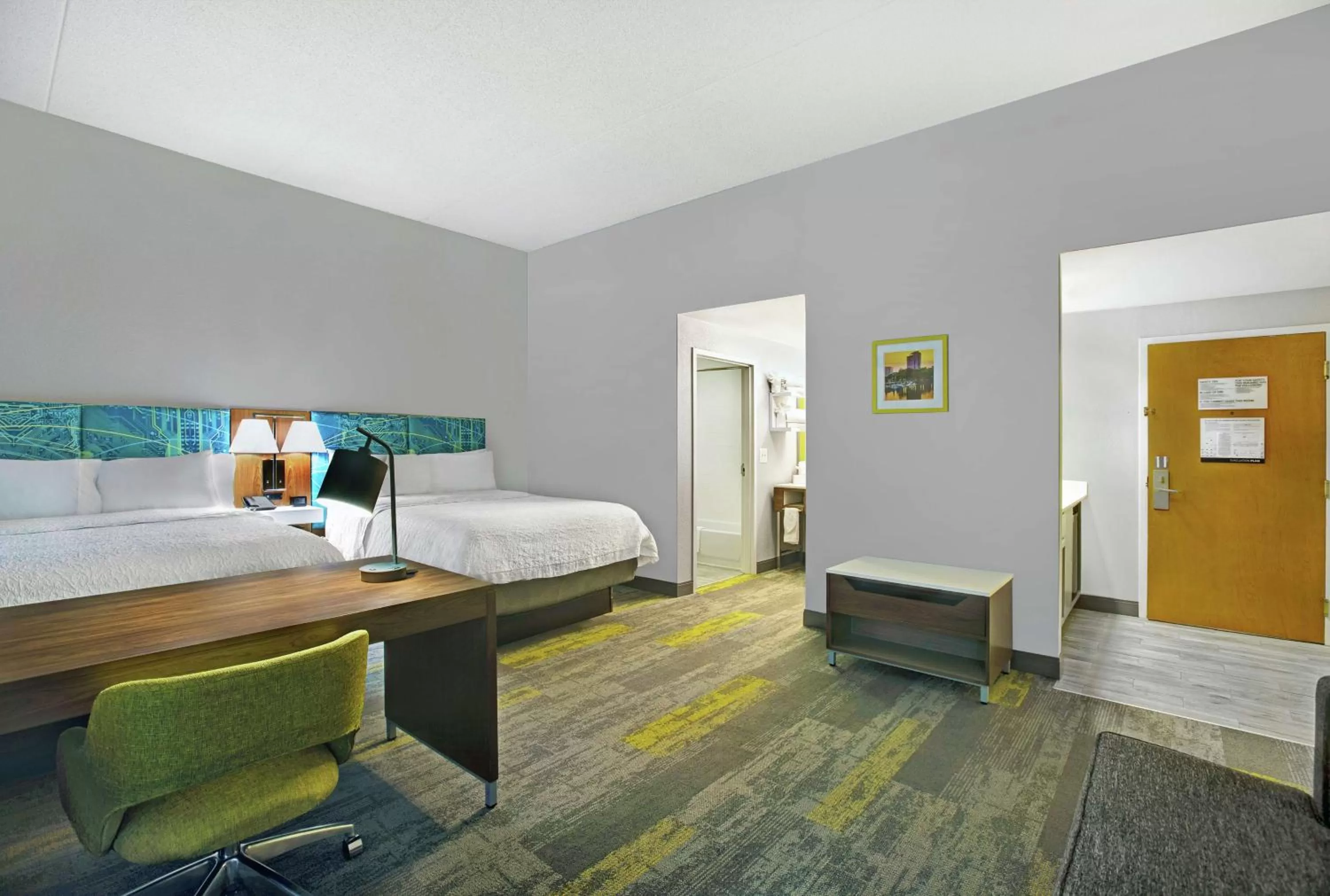 Bedroom, Bed in Hampton Inn & Suites Augusta West