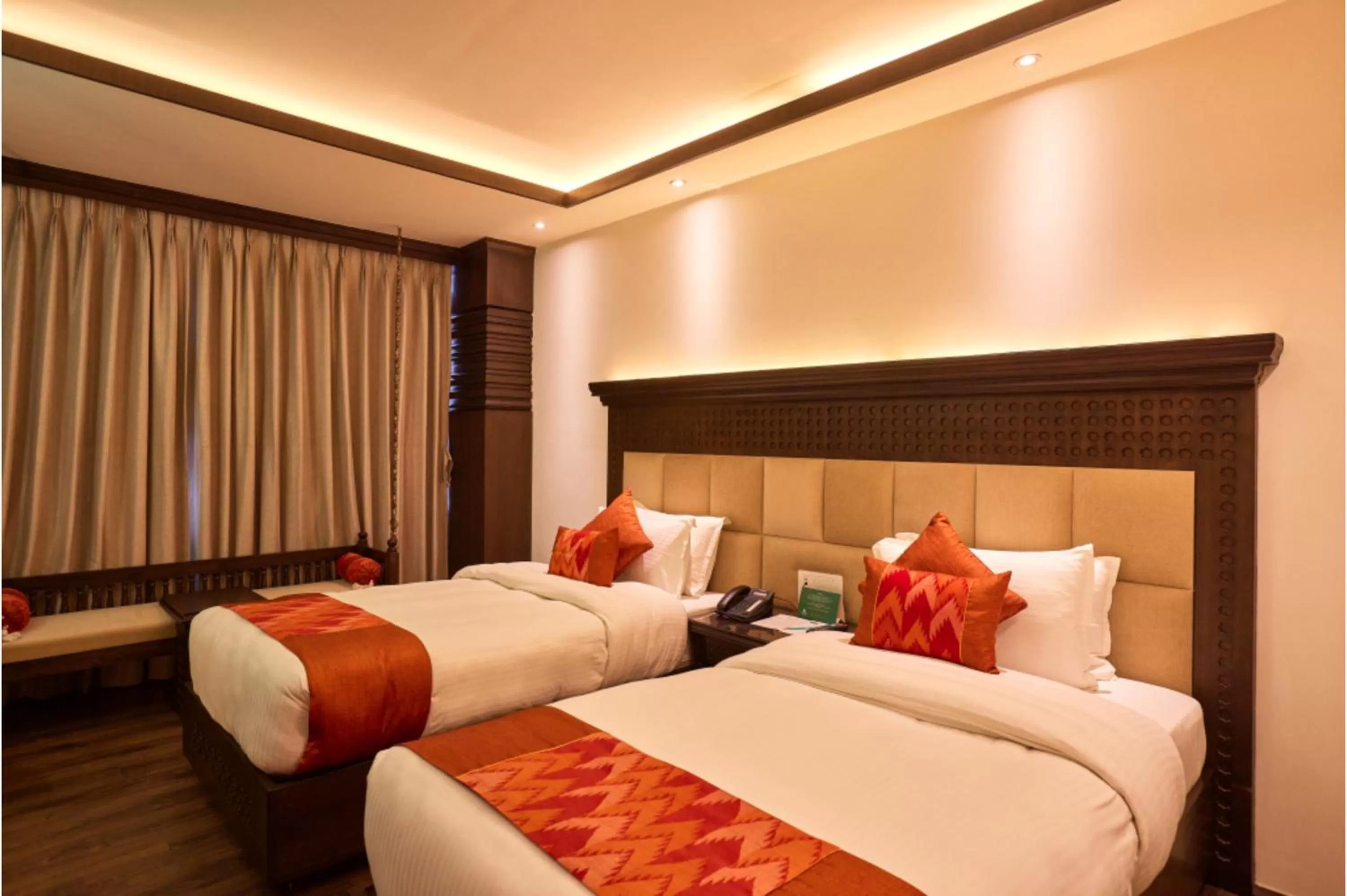 Photo of the whole room, Bed in Kantipur Village