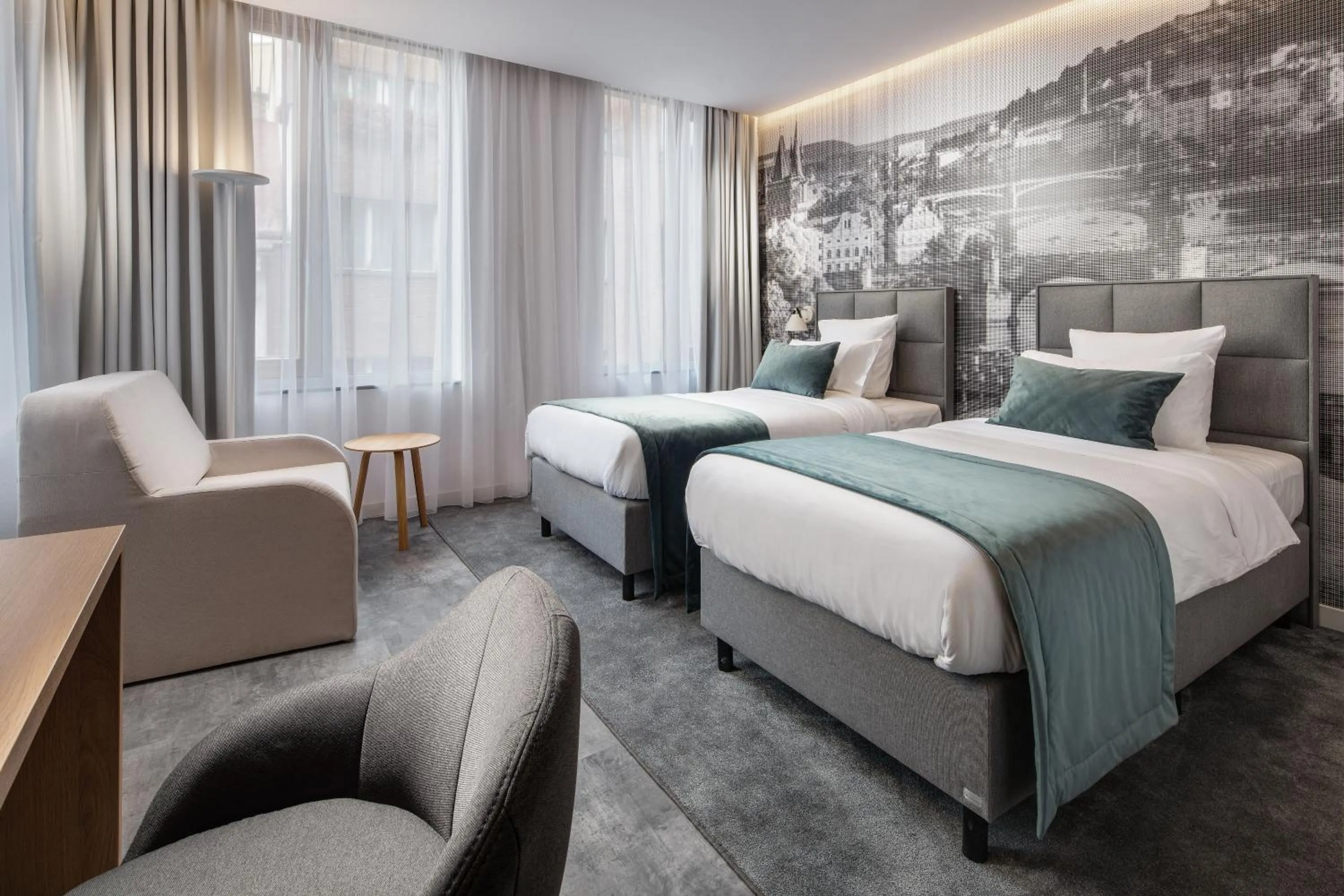 Seating area, Bed in Mamaison Residence Downtown Prague