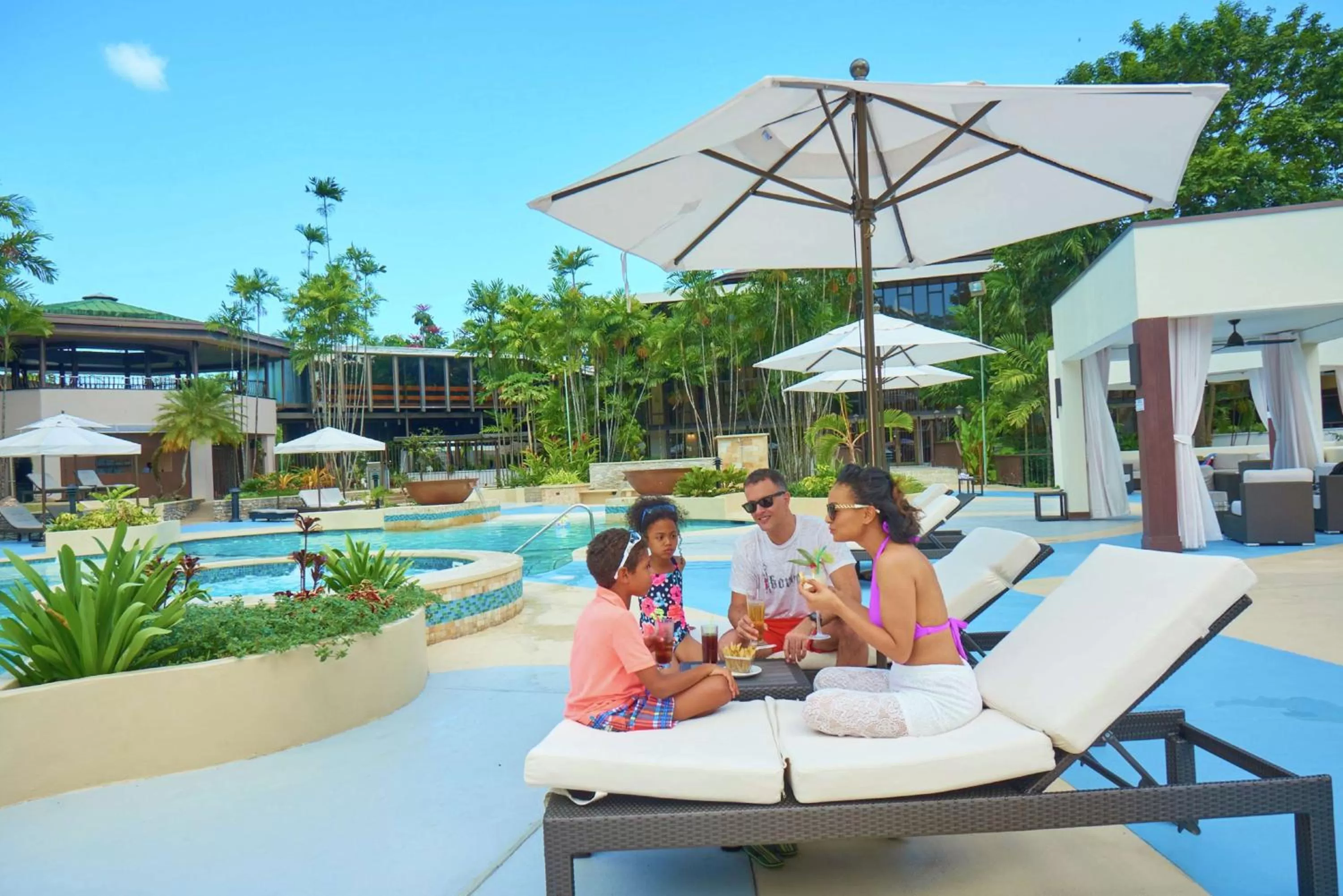 Pool view in Hilton Trinidad & Conference Centre
