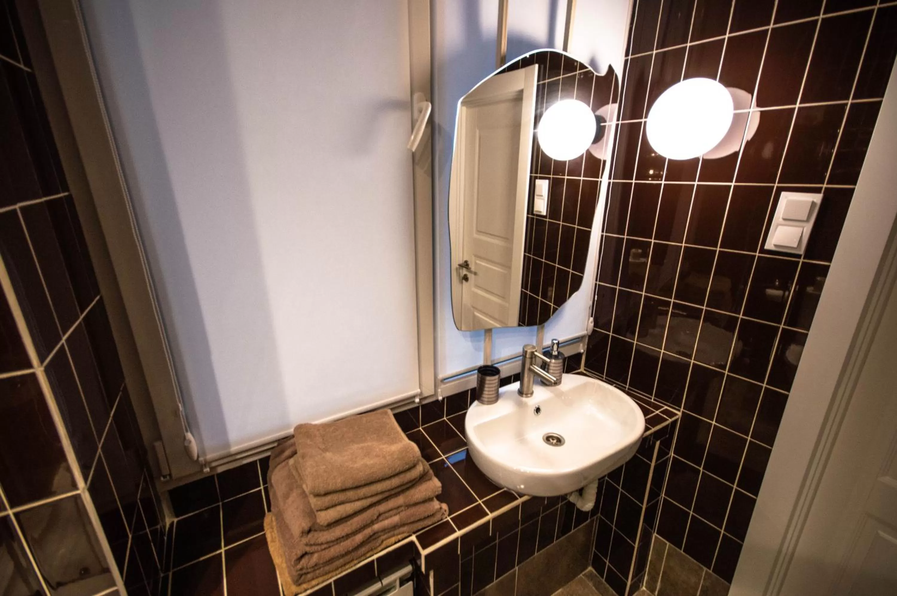 Bathroom in Kyiv Panorama Apartments near Gulliver