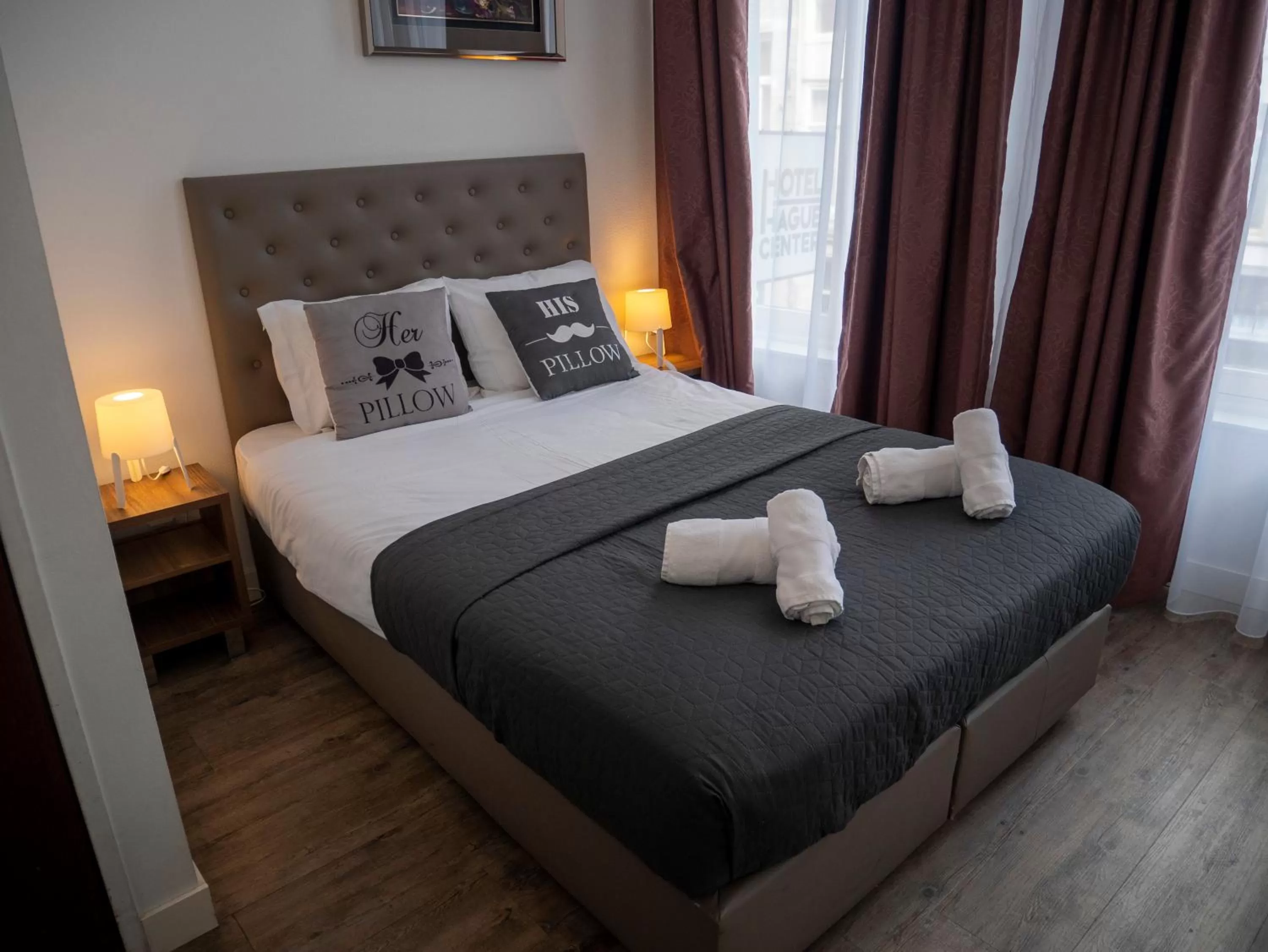 Bed in Hotel Hague Center