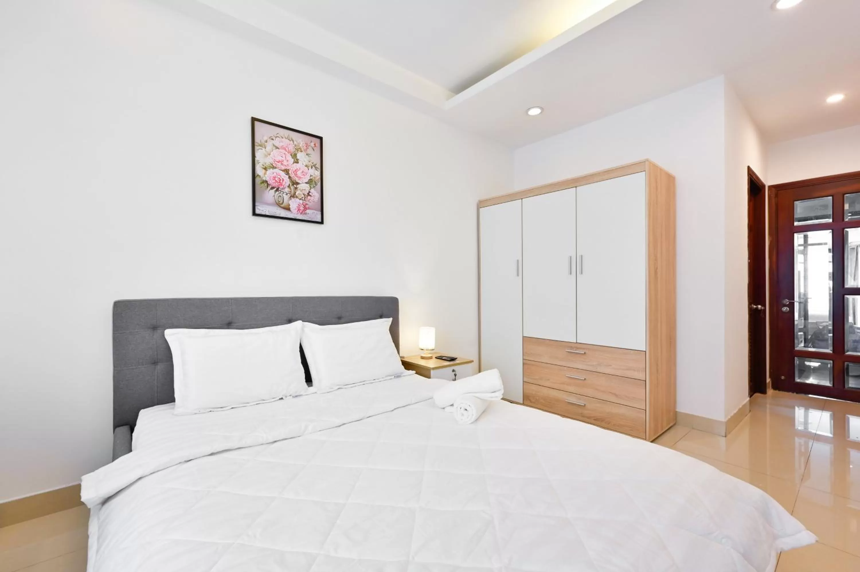 Bed in Huyen Homestay