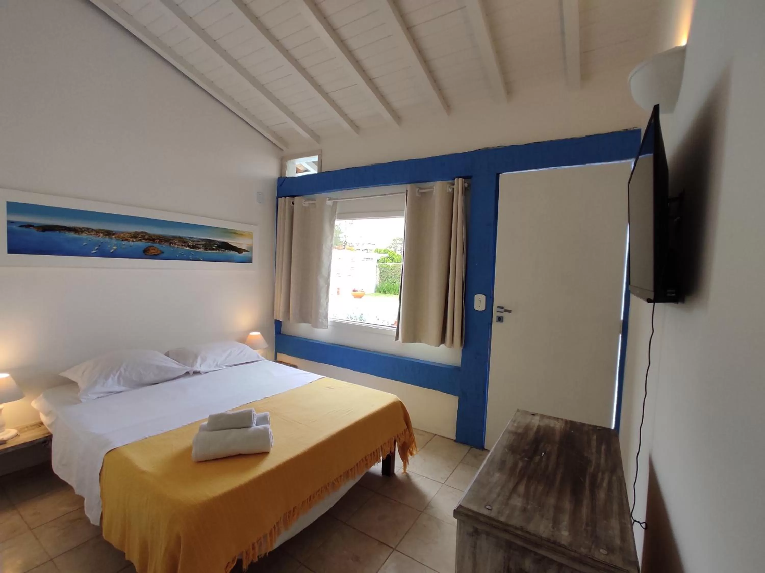 Bed in Pousada Manaaki