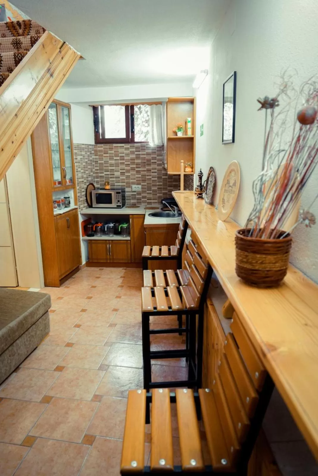 Seating area, Kitchen/Kitchenette in Hotel Domino